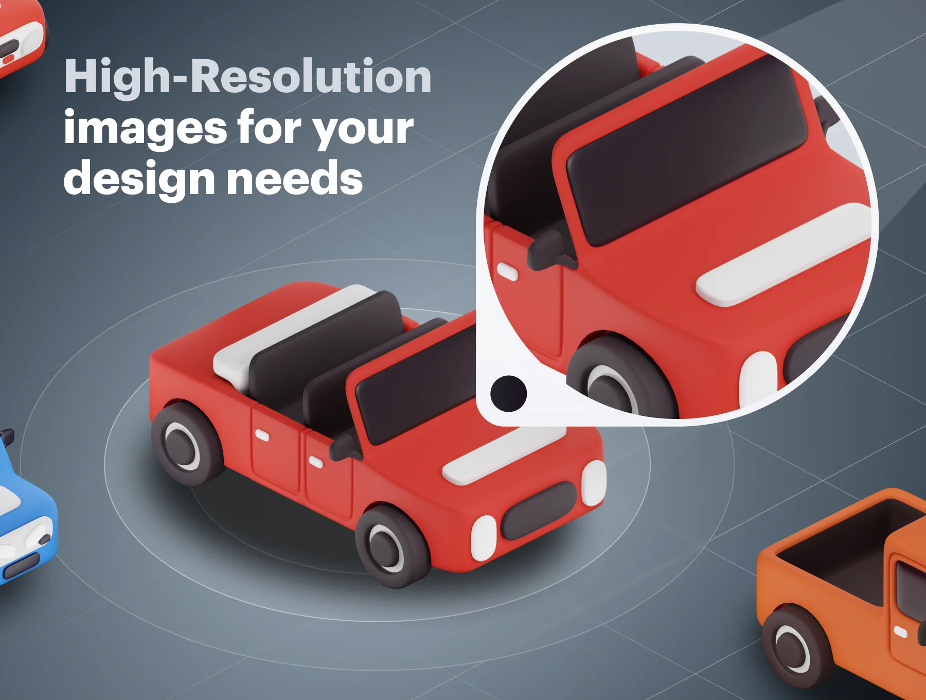 Carly - Car & Vehicle 3D Icon Set 4