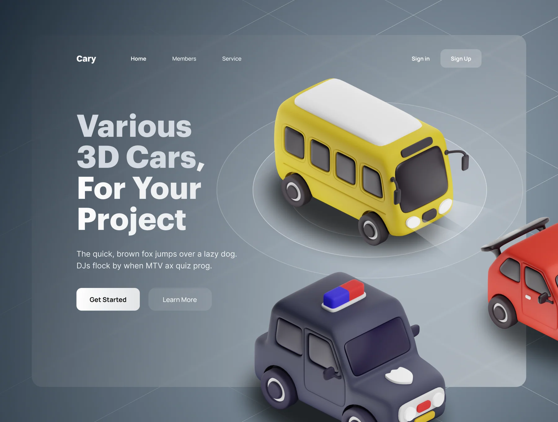 Carly - Car & Vehicle 3D Icon Set 6