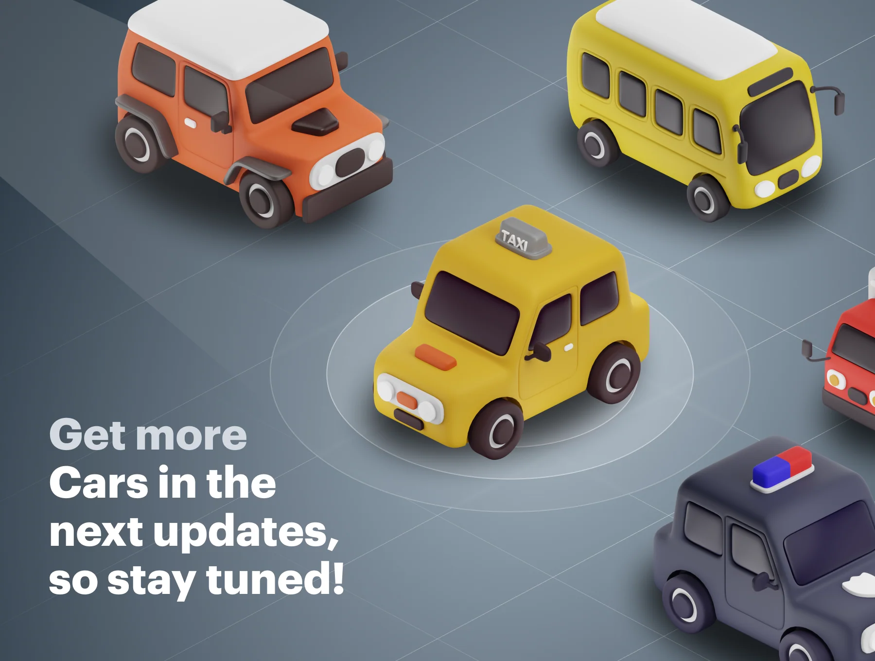 Carly - Car & Vehicle 3D Icon Set 7