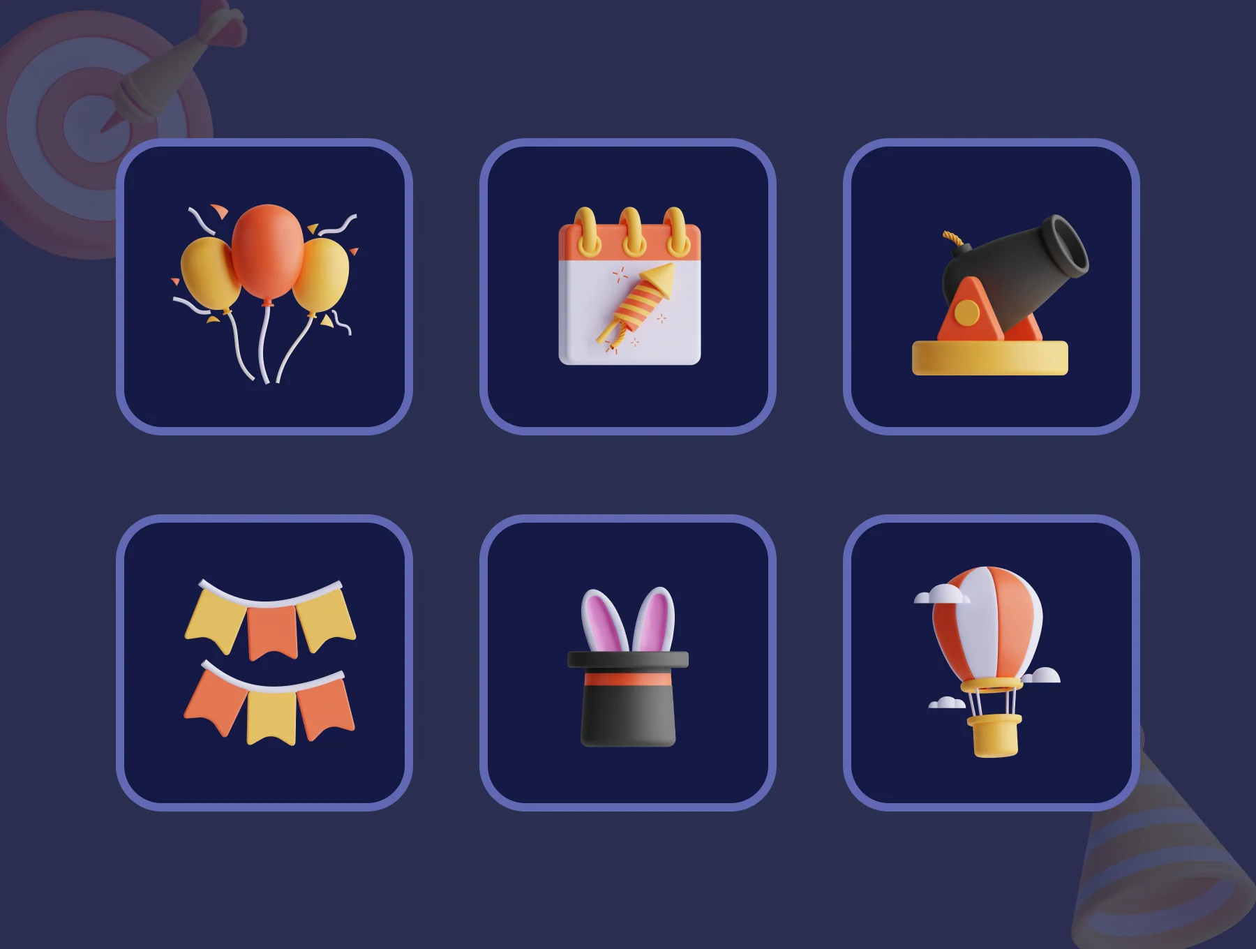 Carnival 3D Icon Set 5