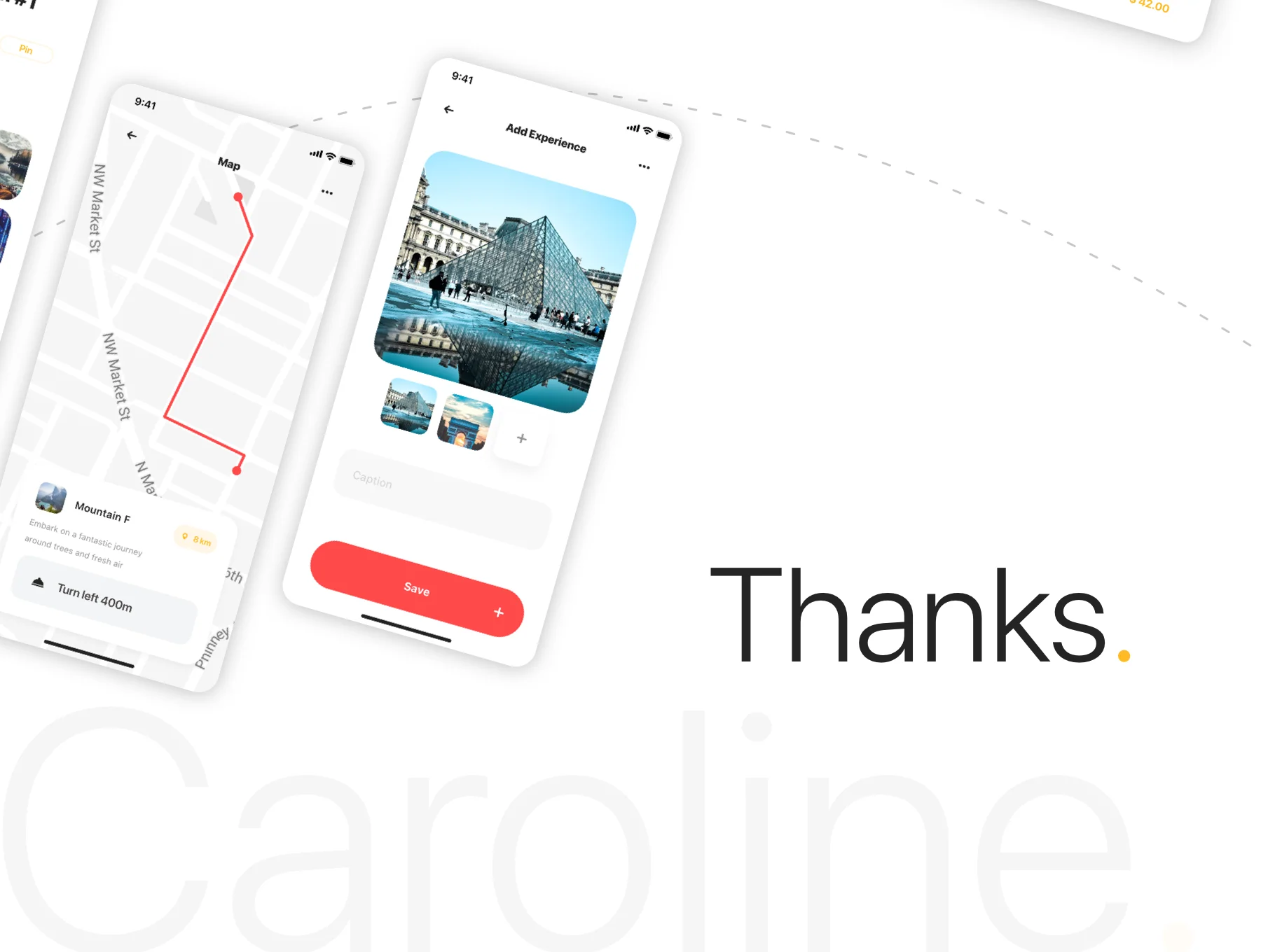 Caroline - Travel App UI Kit 4