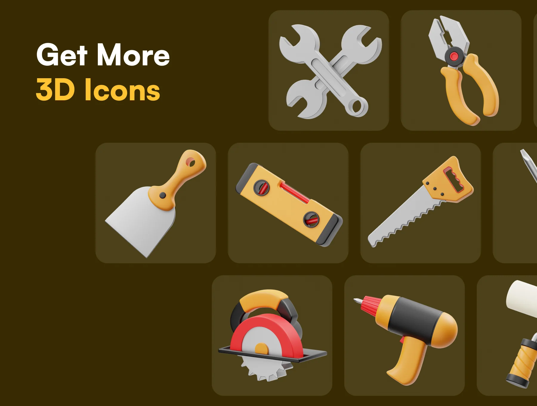Carpentry Tools 3D Icon 5