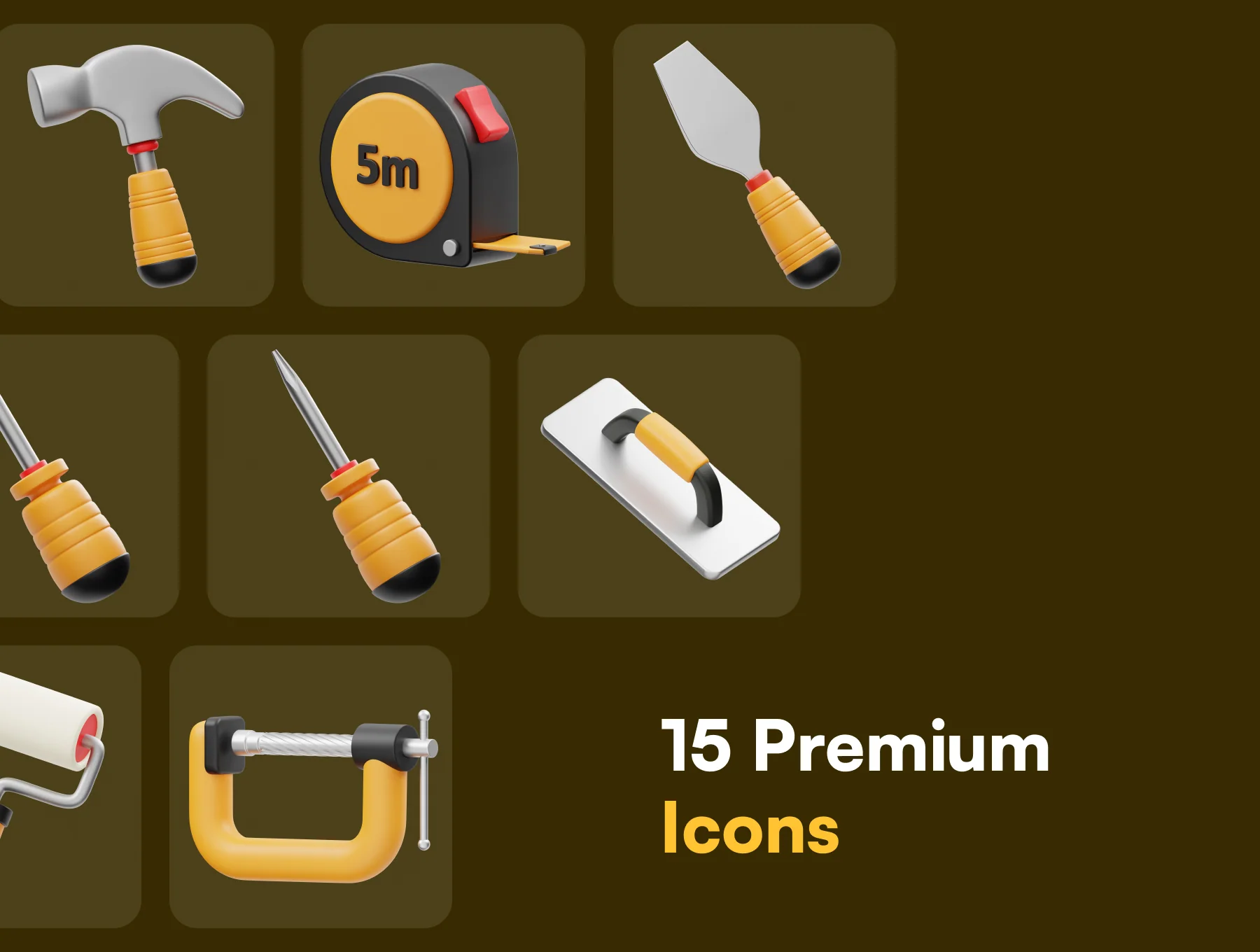 Carpentry Tools 3D Icon 6