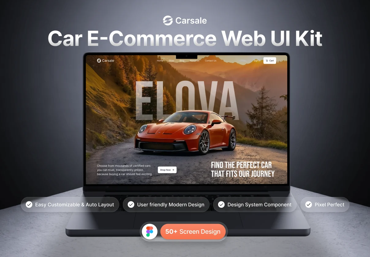 Carsale - Car E Commerce Website UI Kit