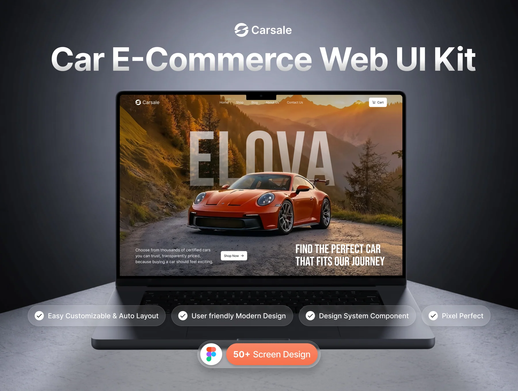 Carsale - Car E Commerce Website UI Kit