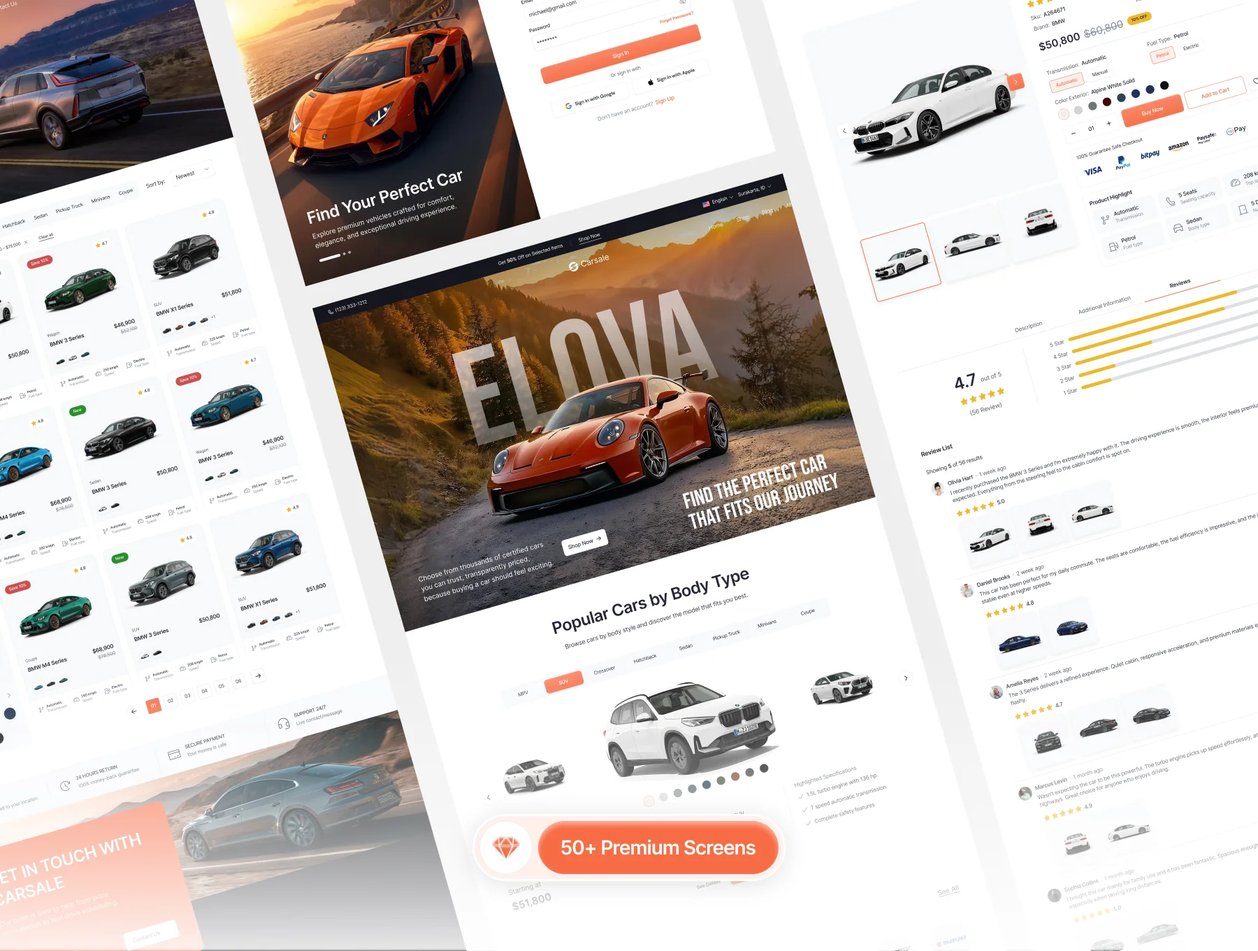 Carsale - Car E Commerce Website UI Kit 3