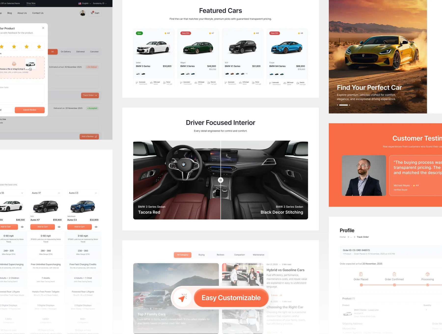 Carsale - Car E Commerce Website UI Kit 4