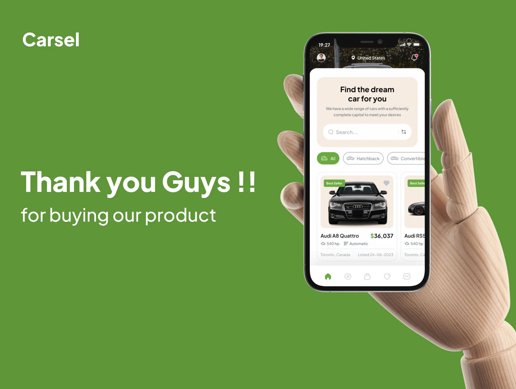 Carsel - Car Marketplace  App UI Kits 6