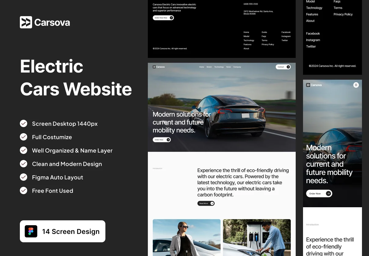Carsova - Electric Cars Website