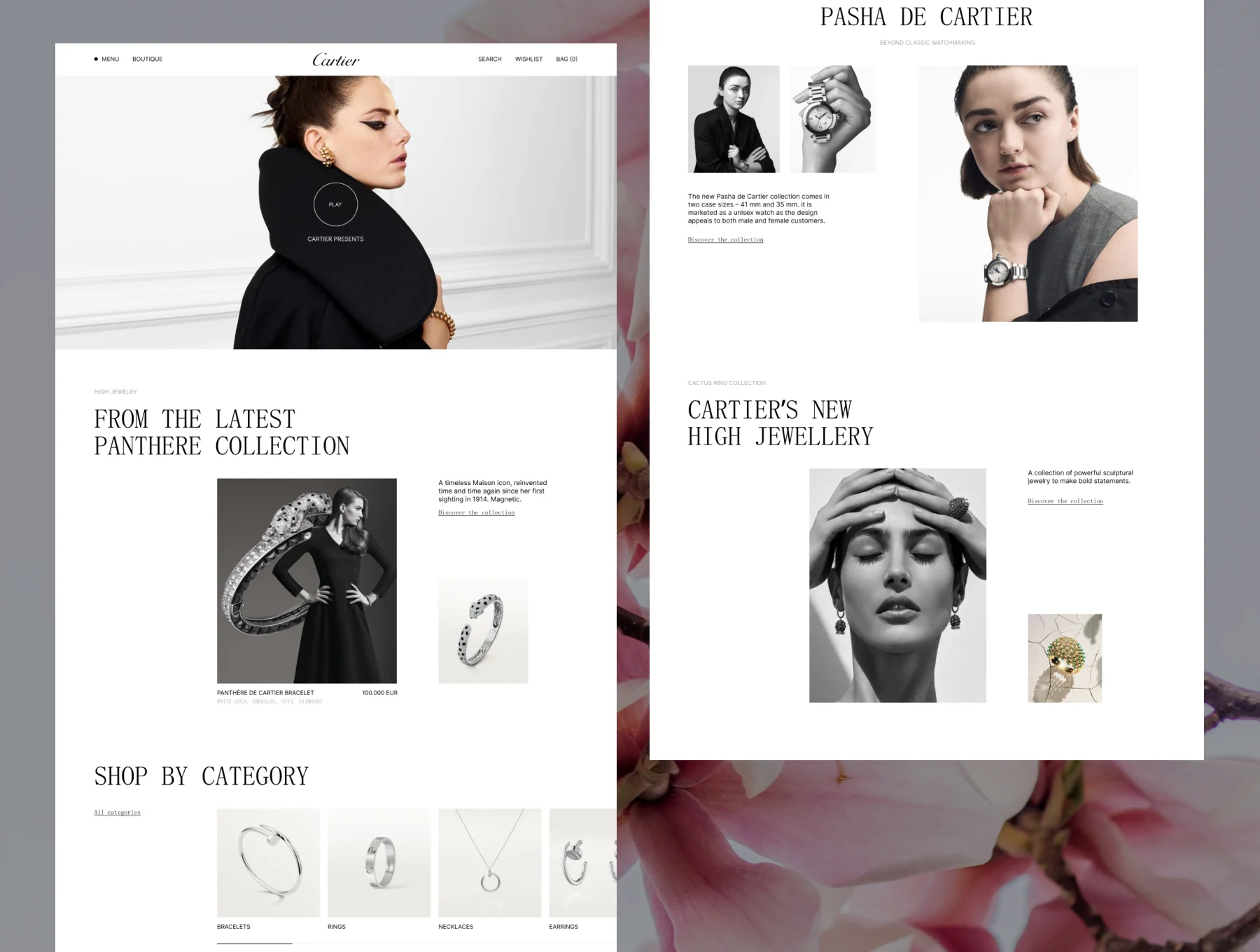Cartier-Inspired Luxury E-commerce