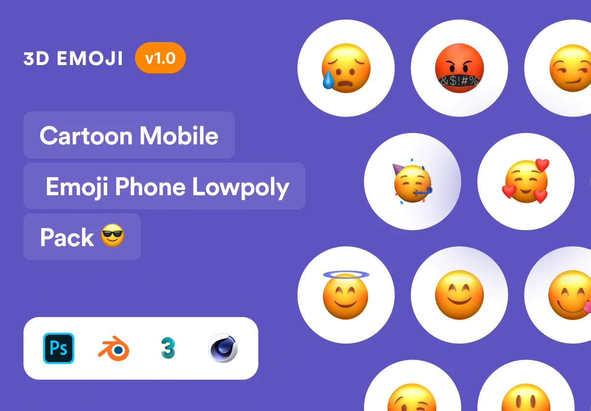 Cartoon Mobile Emoji Phone Pack