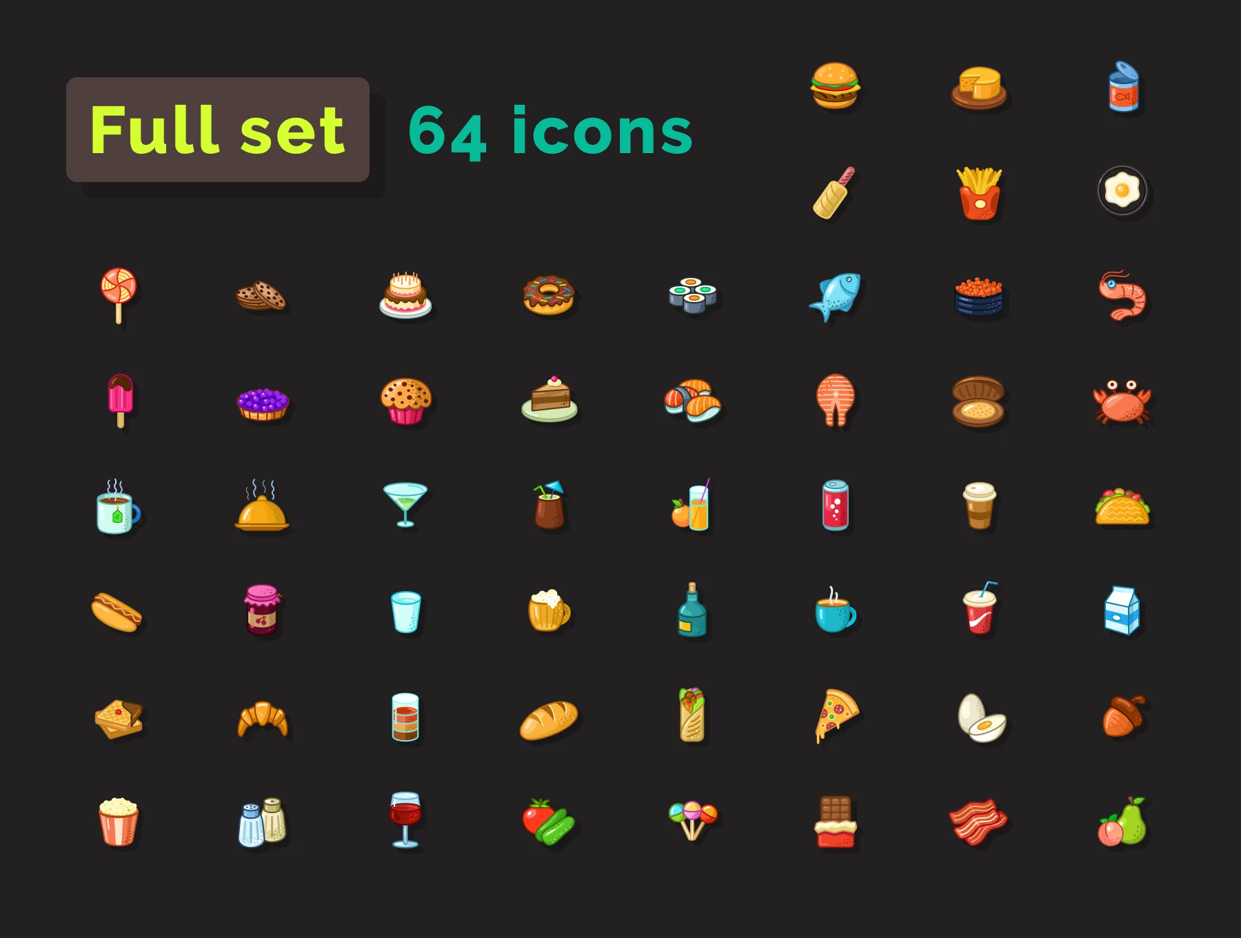 Food Icons Set 4