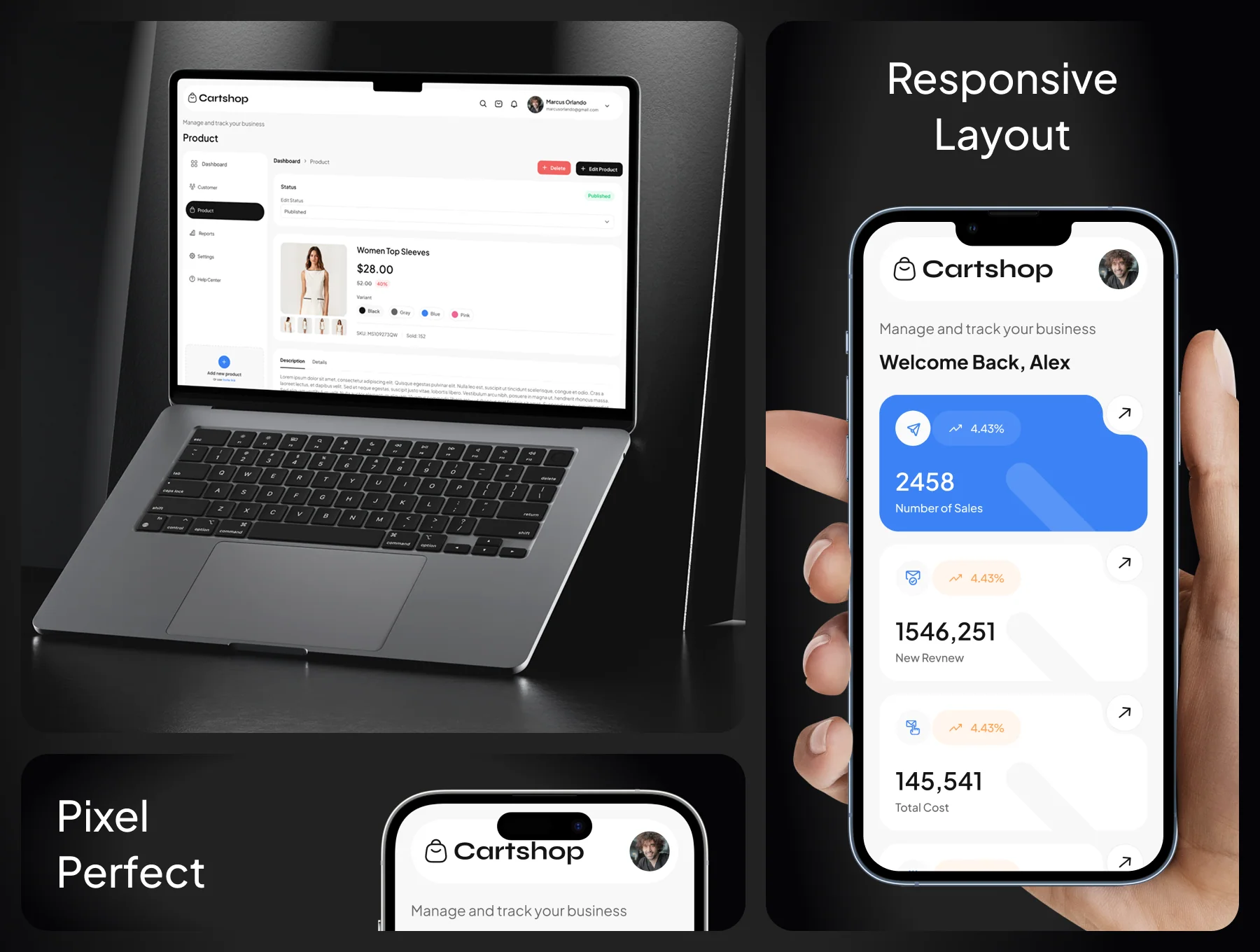 Cartshop - Ecommerce Management Dashboard UI Kit 2