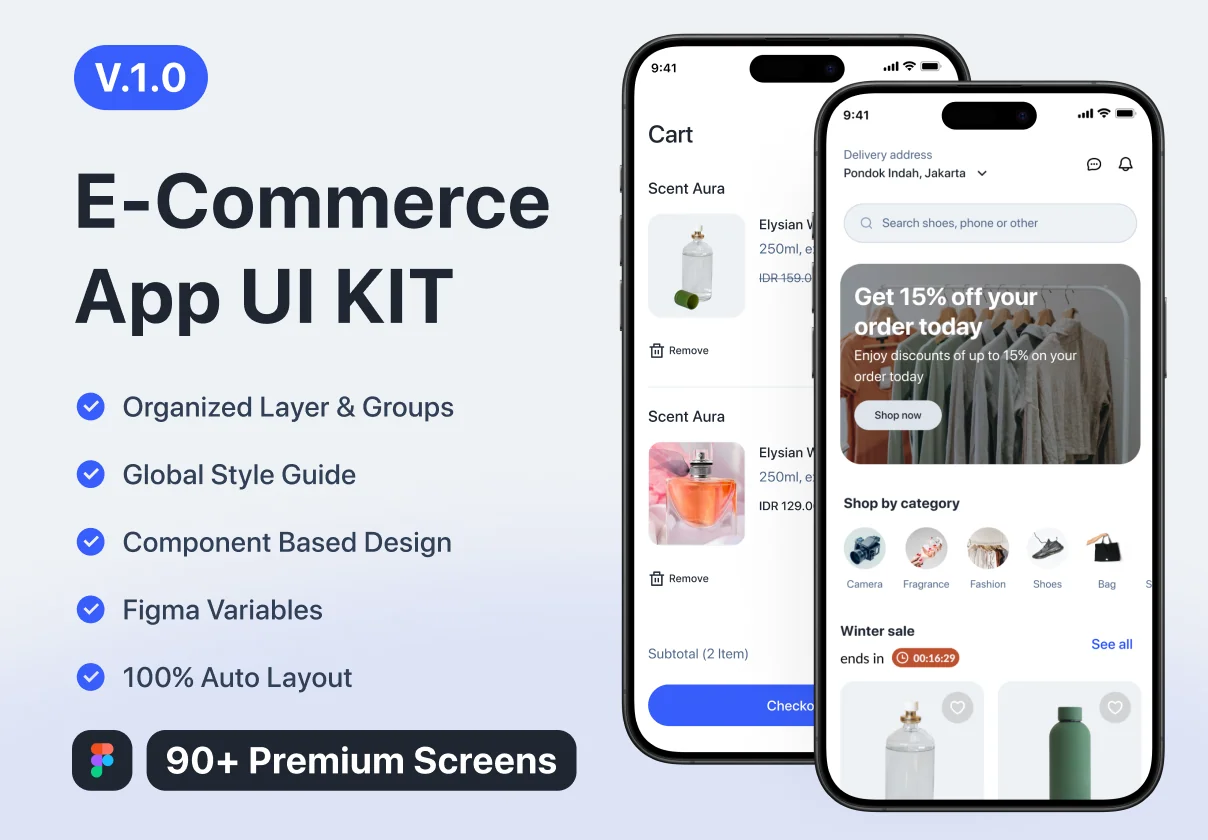 Carty - E Commerce App Premium UI KIT