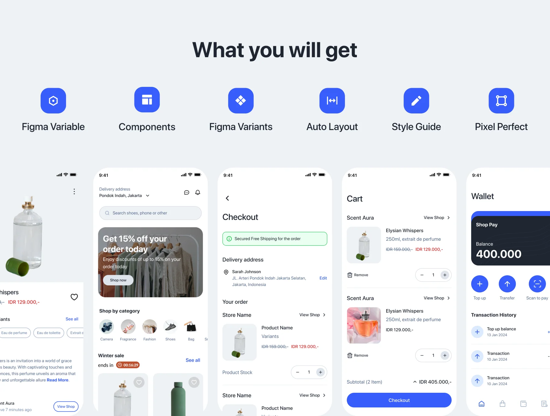 Carty - E Commerce App Premium UI KIT 2