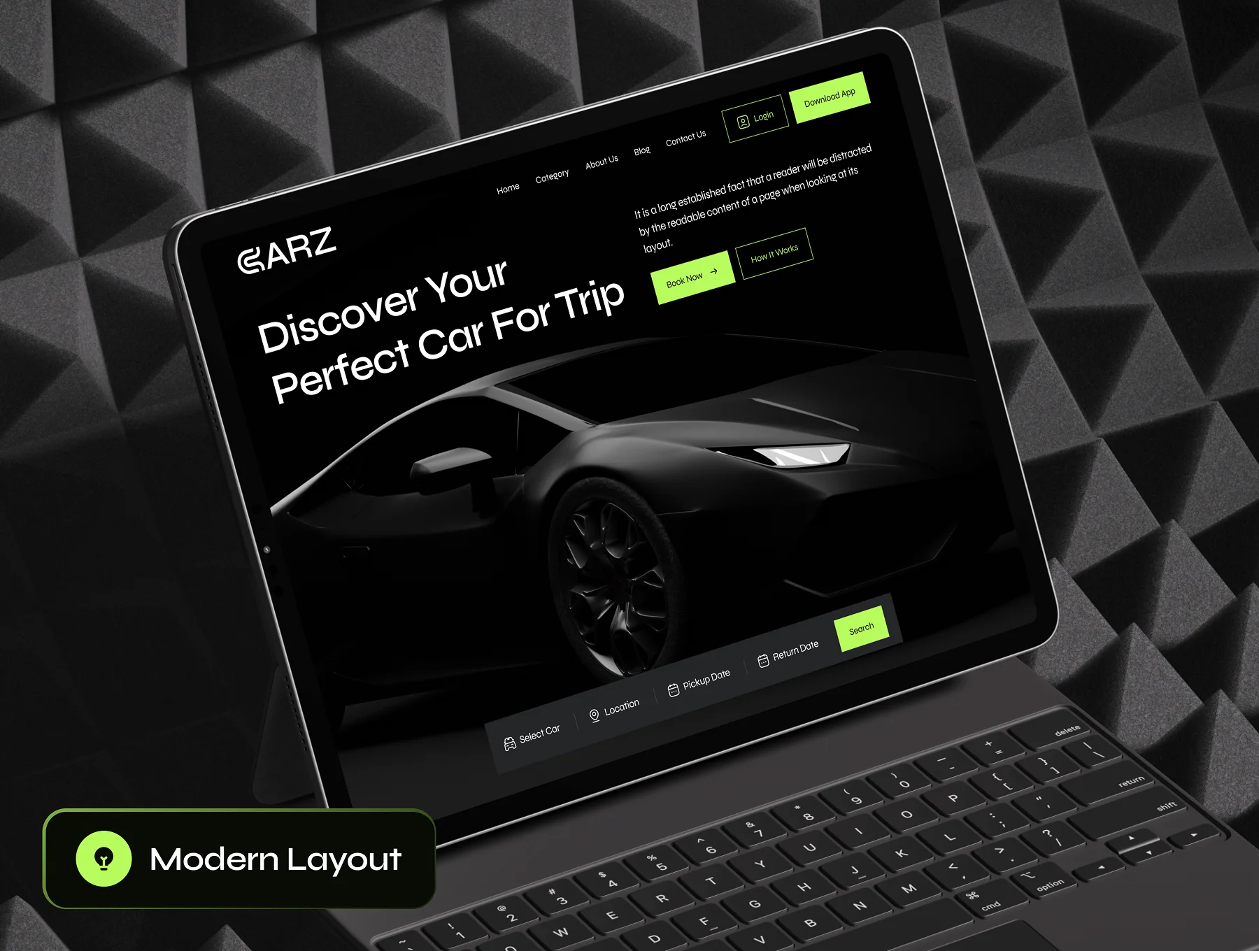CARZ - Car Rental Website Framer Template 7