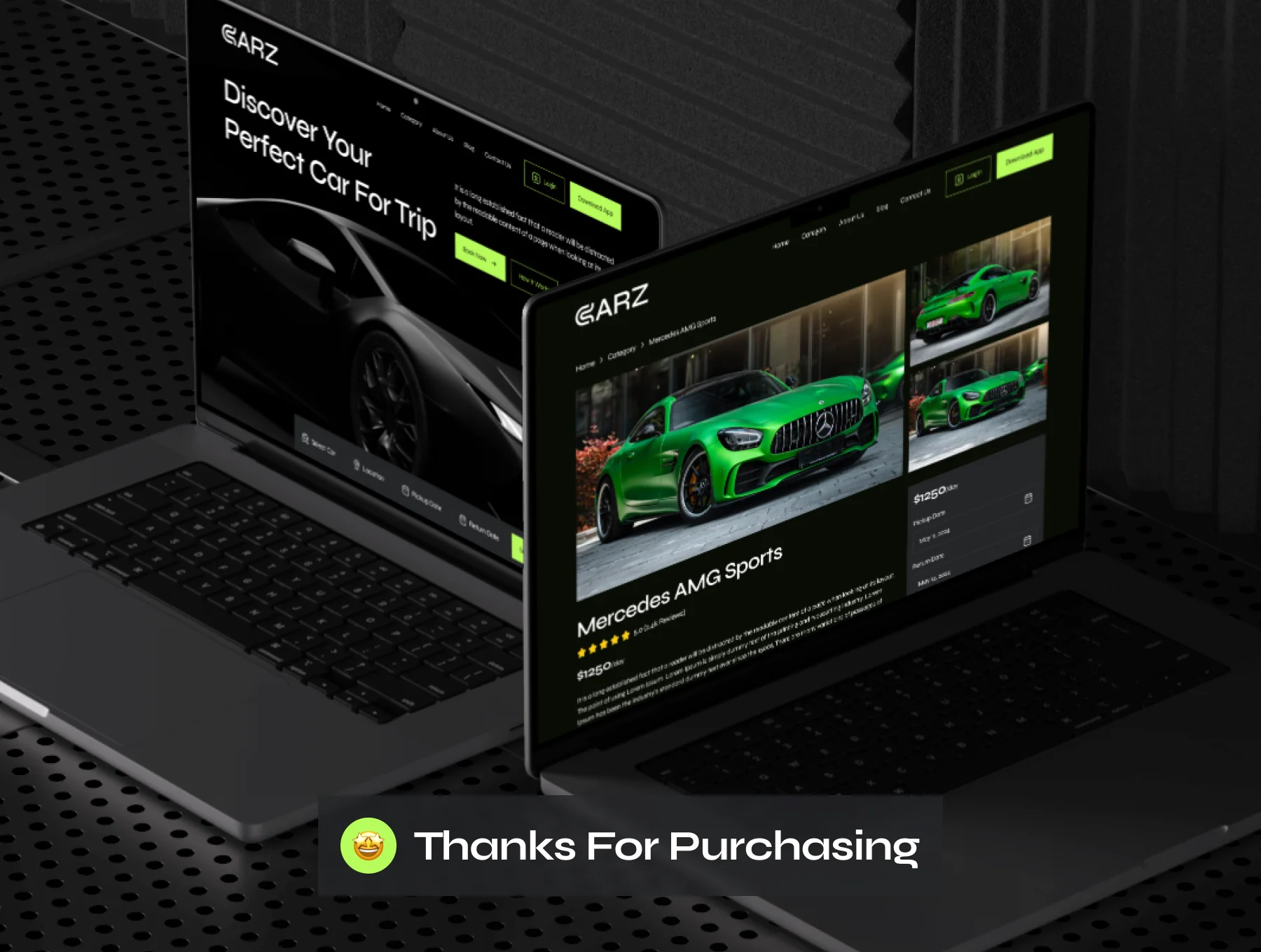CARZ - Car Rental Website UI Kit 8