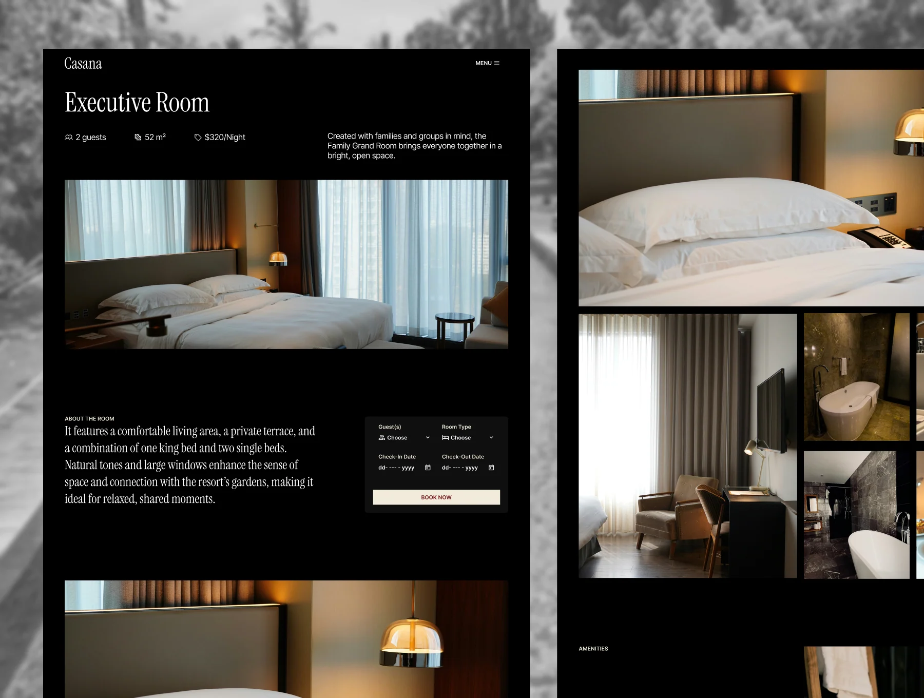 CASANA - Hotel & Resort Framer Template 2