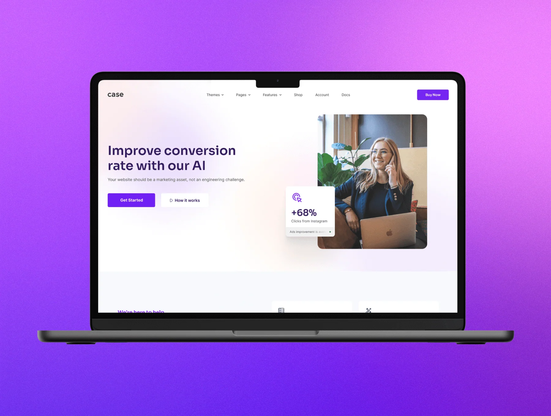 Case - Landing Page Template 2
