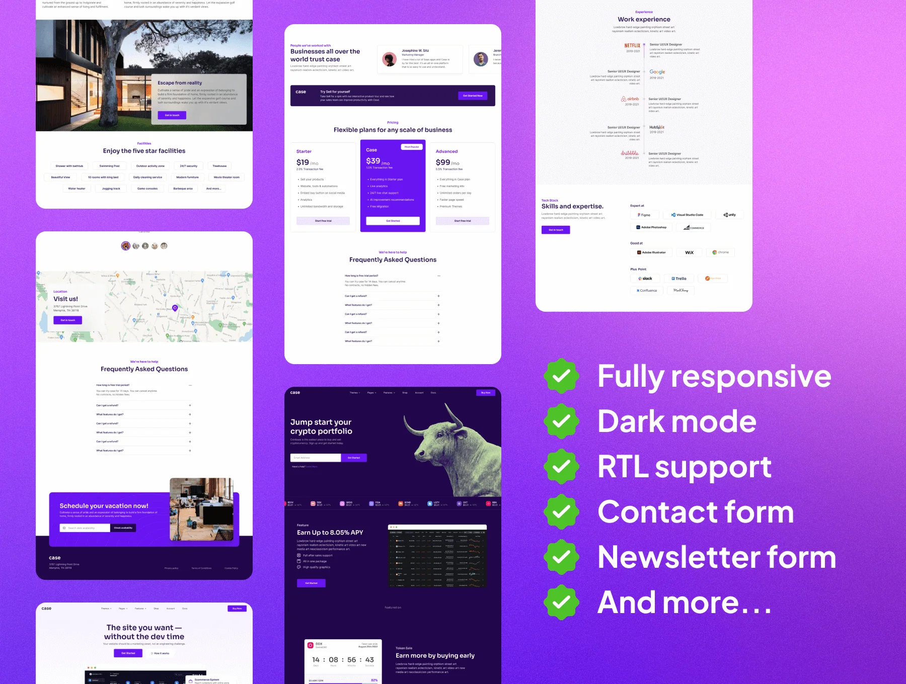 Case - Landing Page Template 3