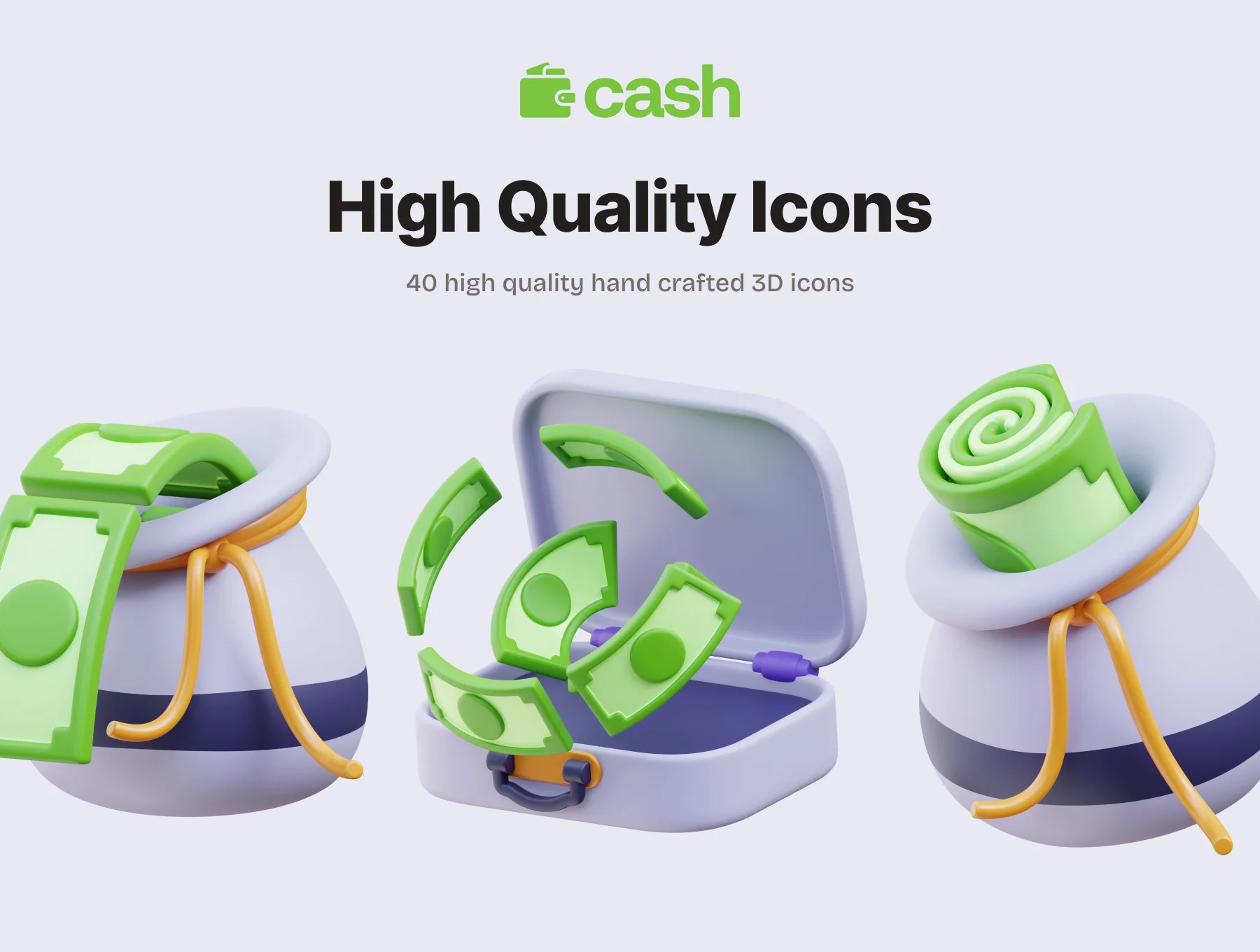 Cash - Money 3D  Icons 4