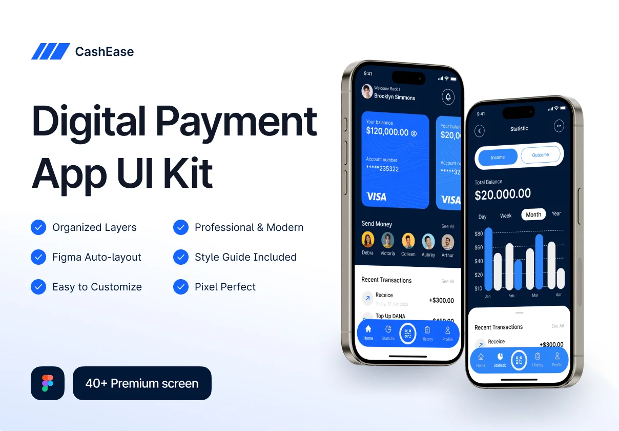 CashEase - Digital Payment App UI Kit
