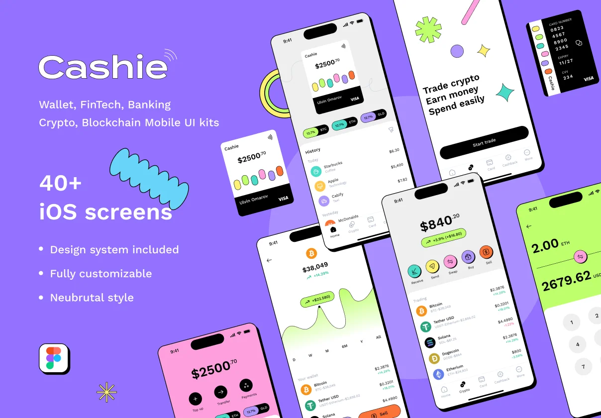 Cashie - FinTech UI kit