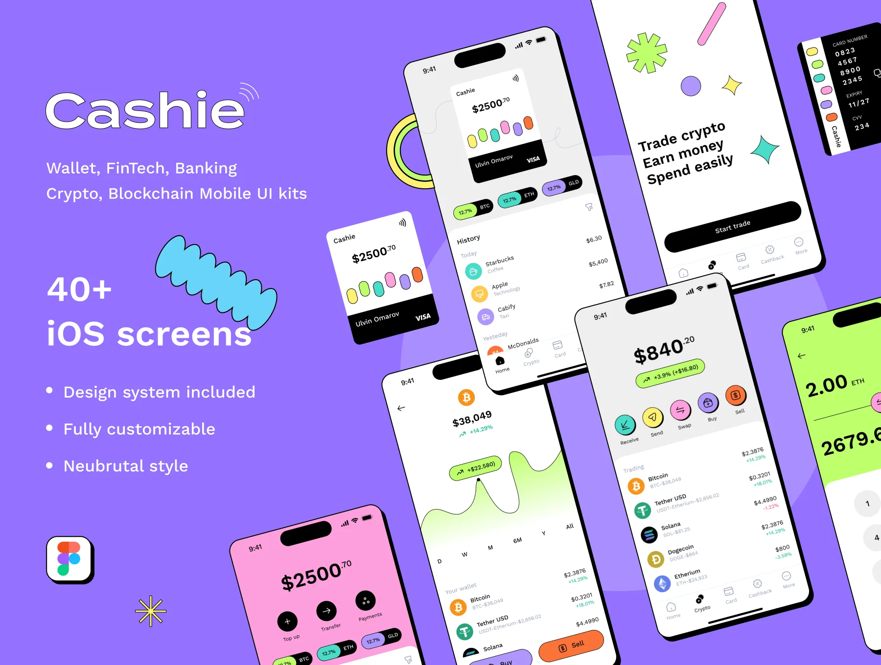 Cashie - FinTech UI kit