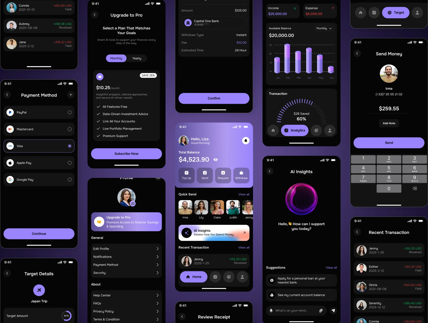 Cashlly AI Finance App UI Kit 4