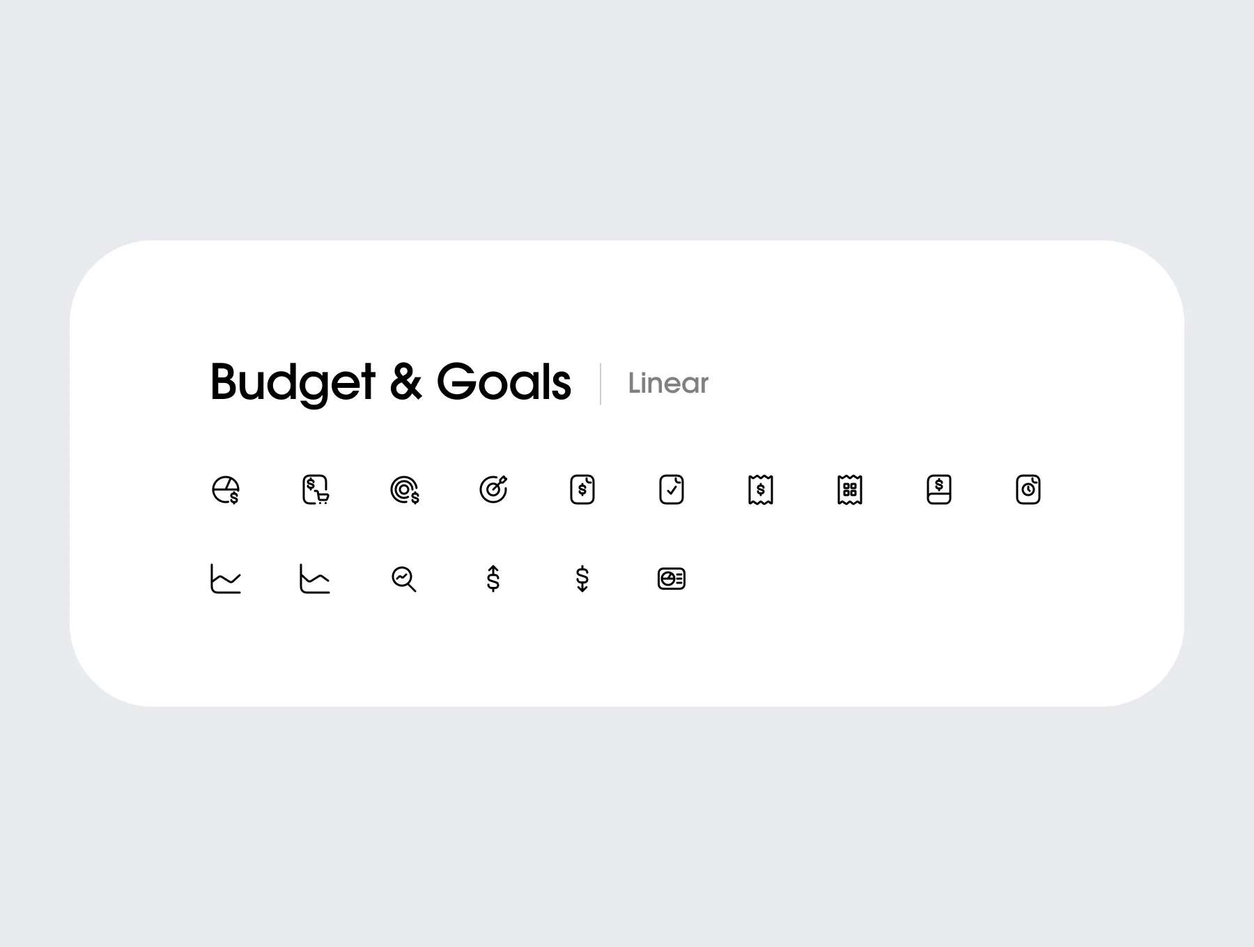 Cashly - 140 Finance & Banking Icons in Modern Linear & Outline Style 2