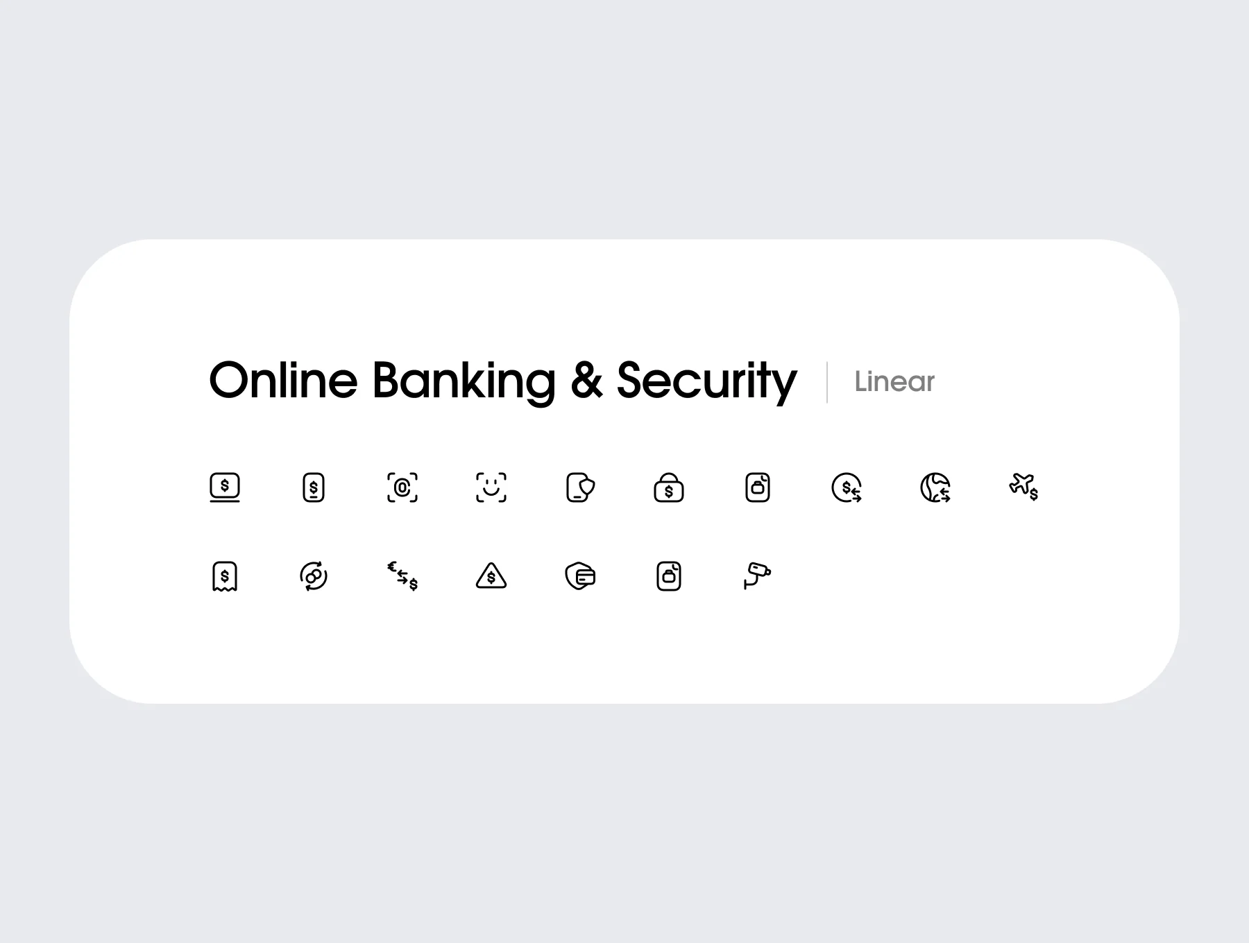 Cashly - 140 Finance & Banking Icons in Modern Linear & Outline Style 4