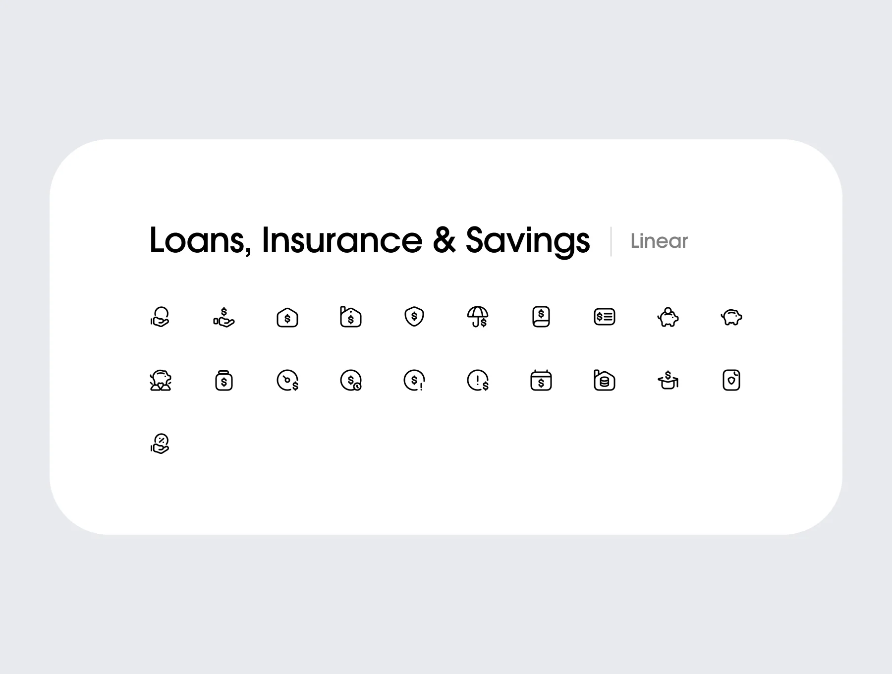 Cashly - 140 Finance & Banking Icons in Modern Linear & Outline Style 6