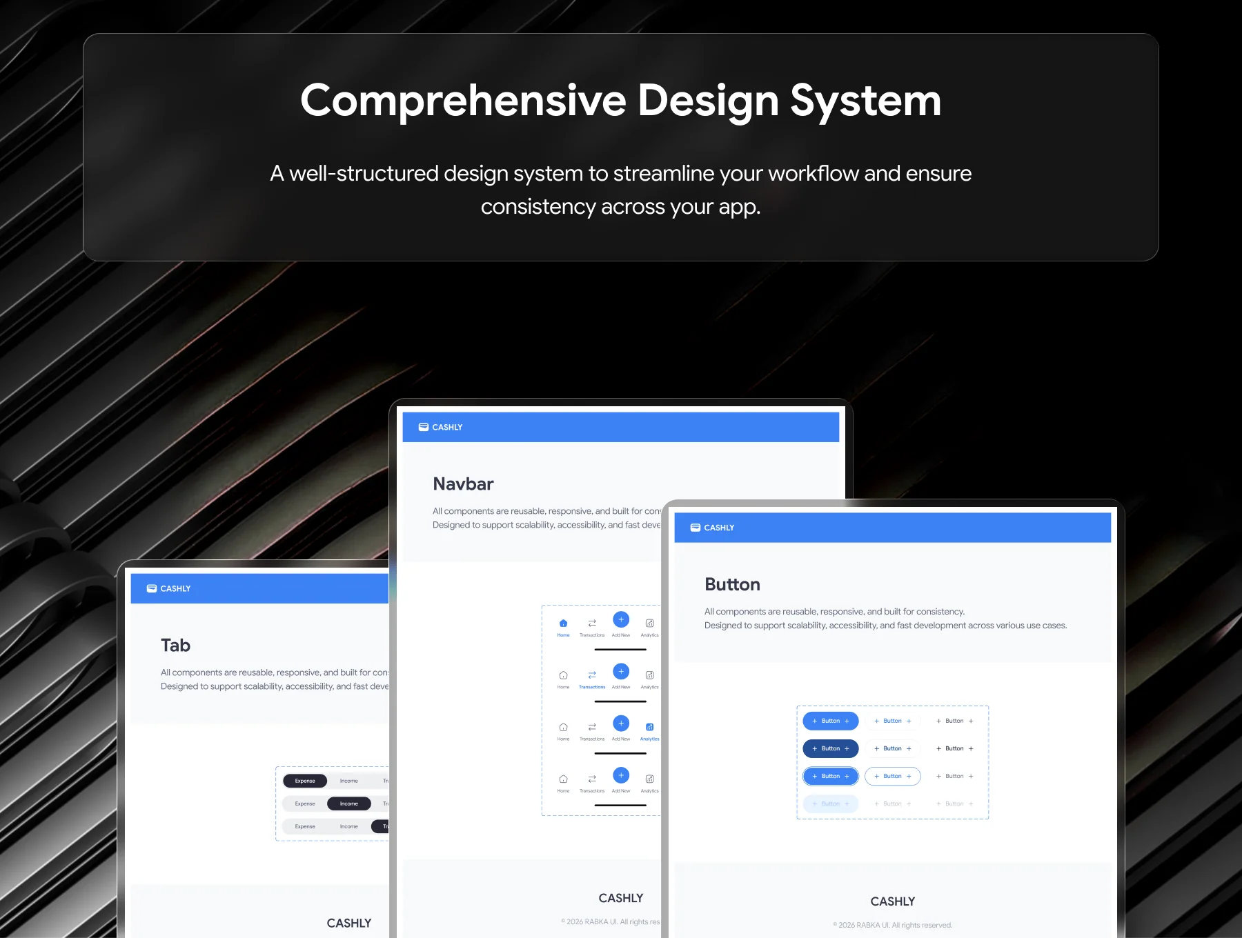 Cashly — Money Tracker Mobile App UI Kit 2