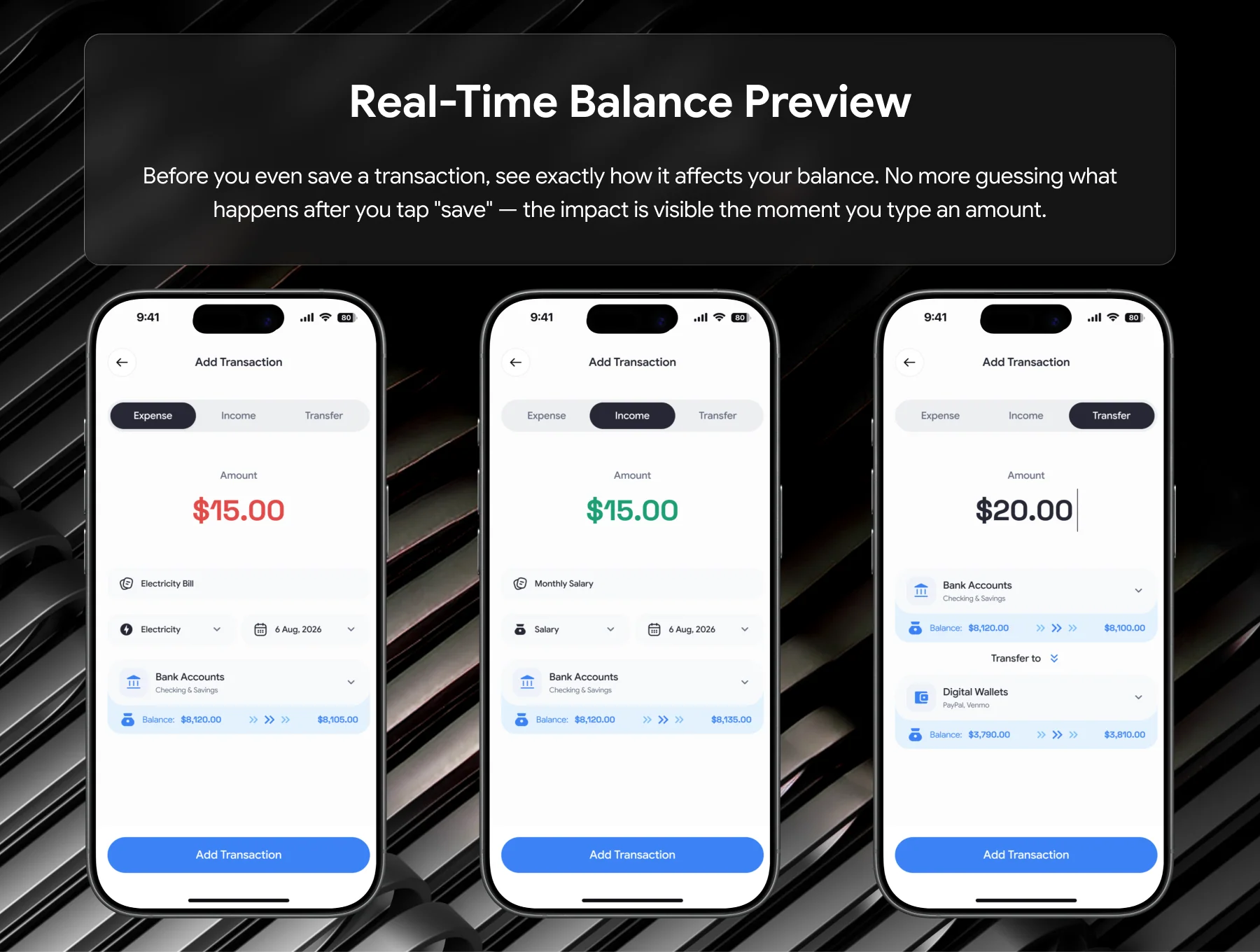 Cashly — Money Tracker Mobile App UI Kit 5