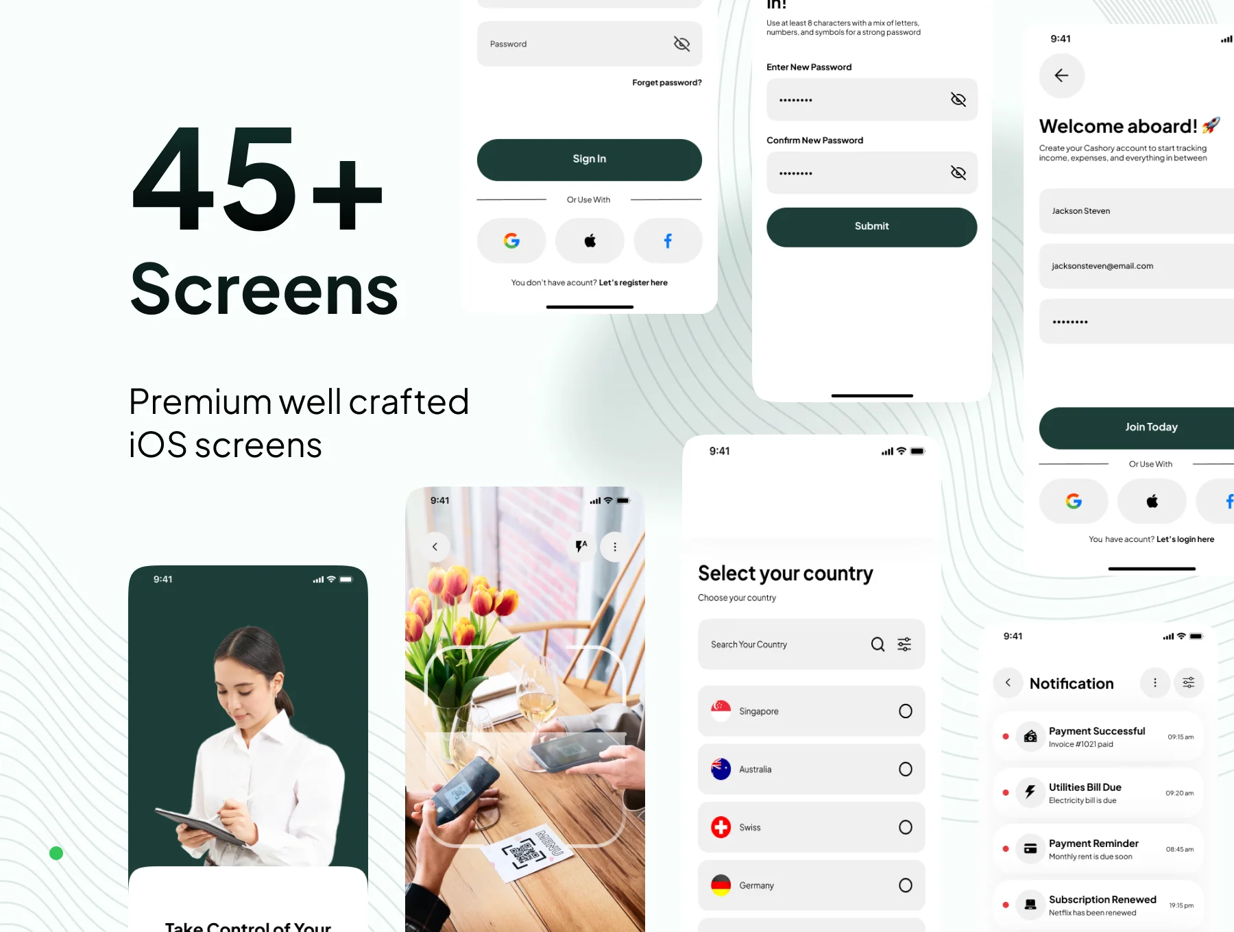 Cashory - Financial & Expense Tracker App UI Kit 2