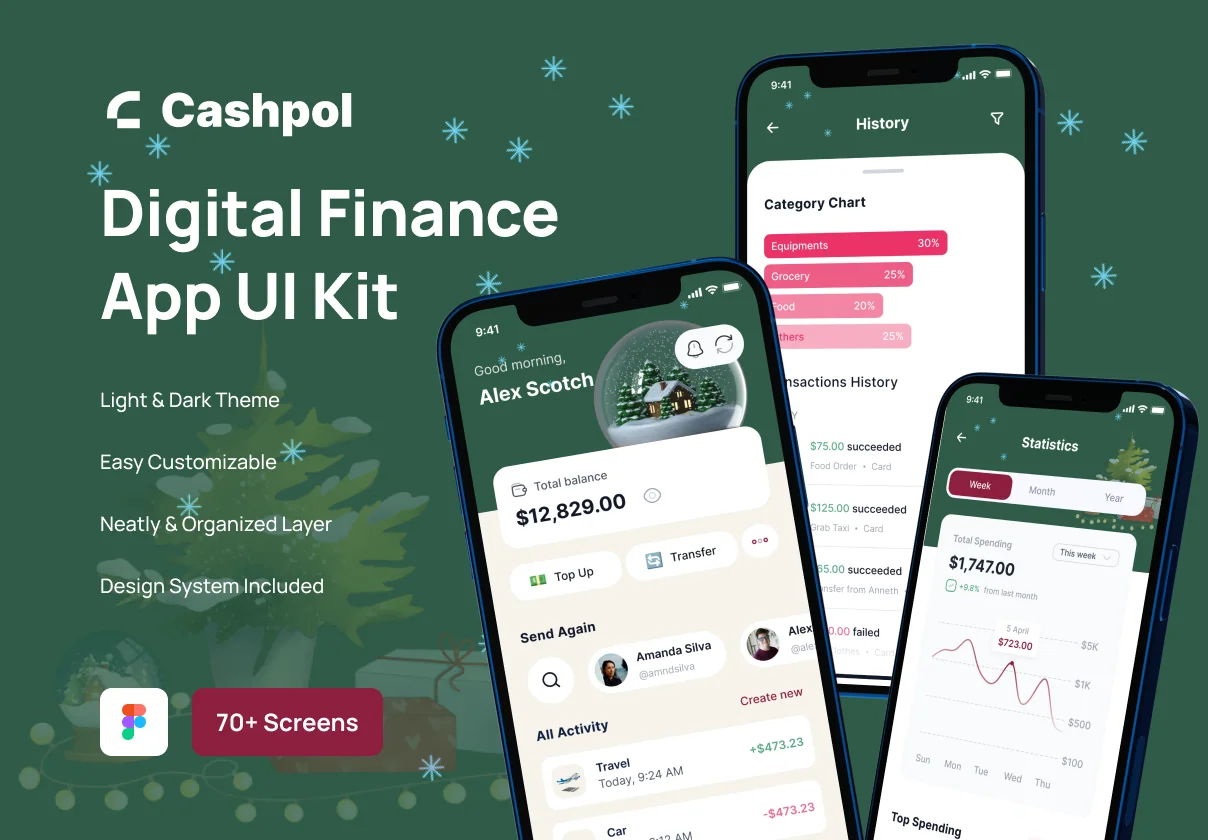 Cashpol Mobile App UI Kit
