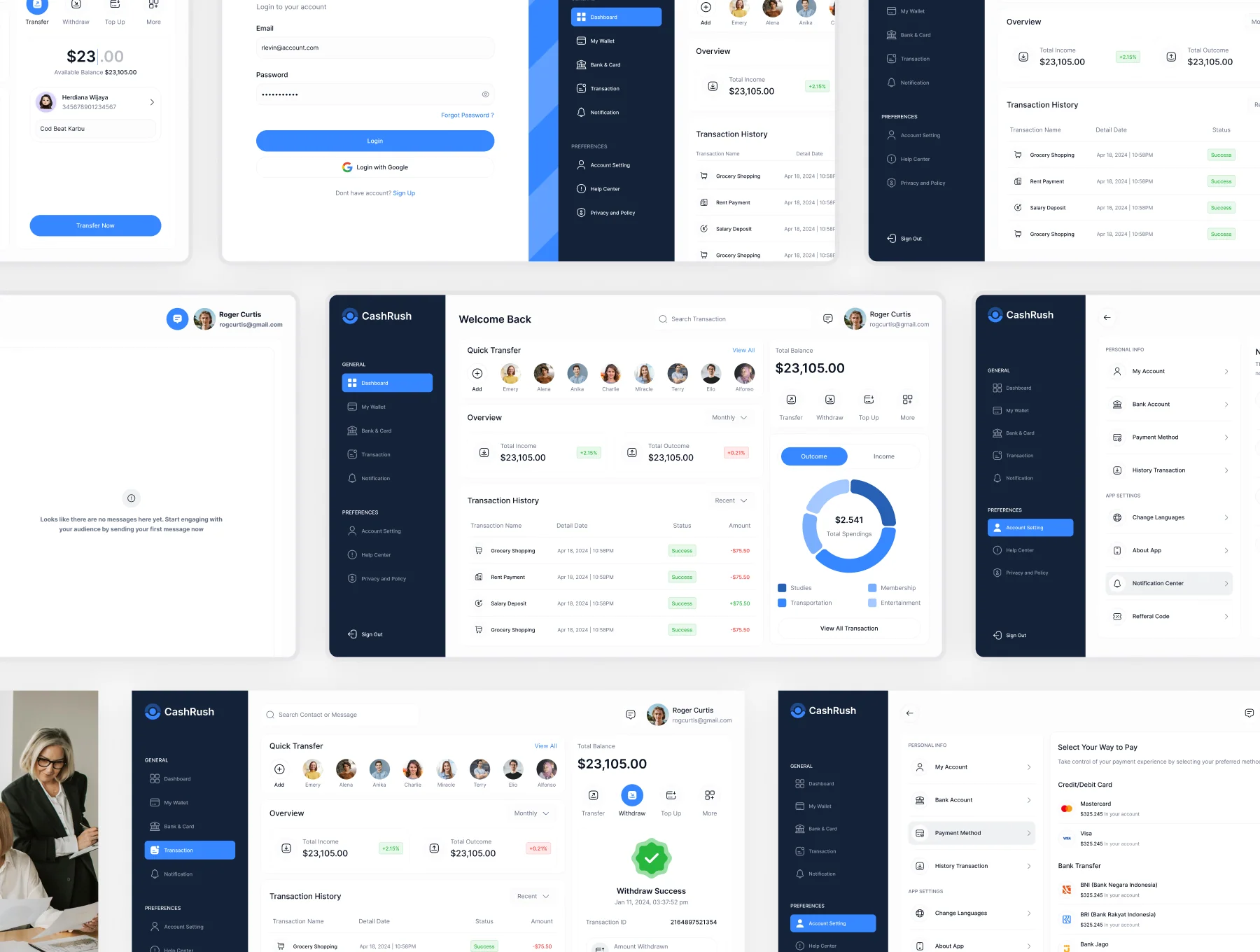 CashRush - Fintech Dashboard UI Kit 4