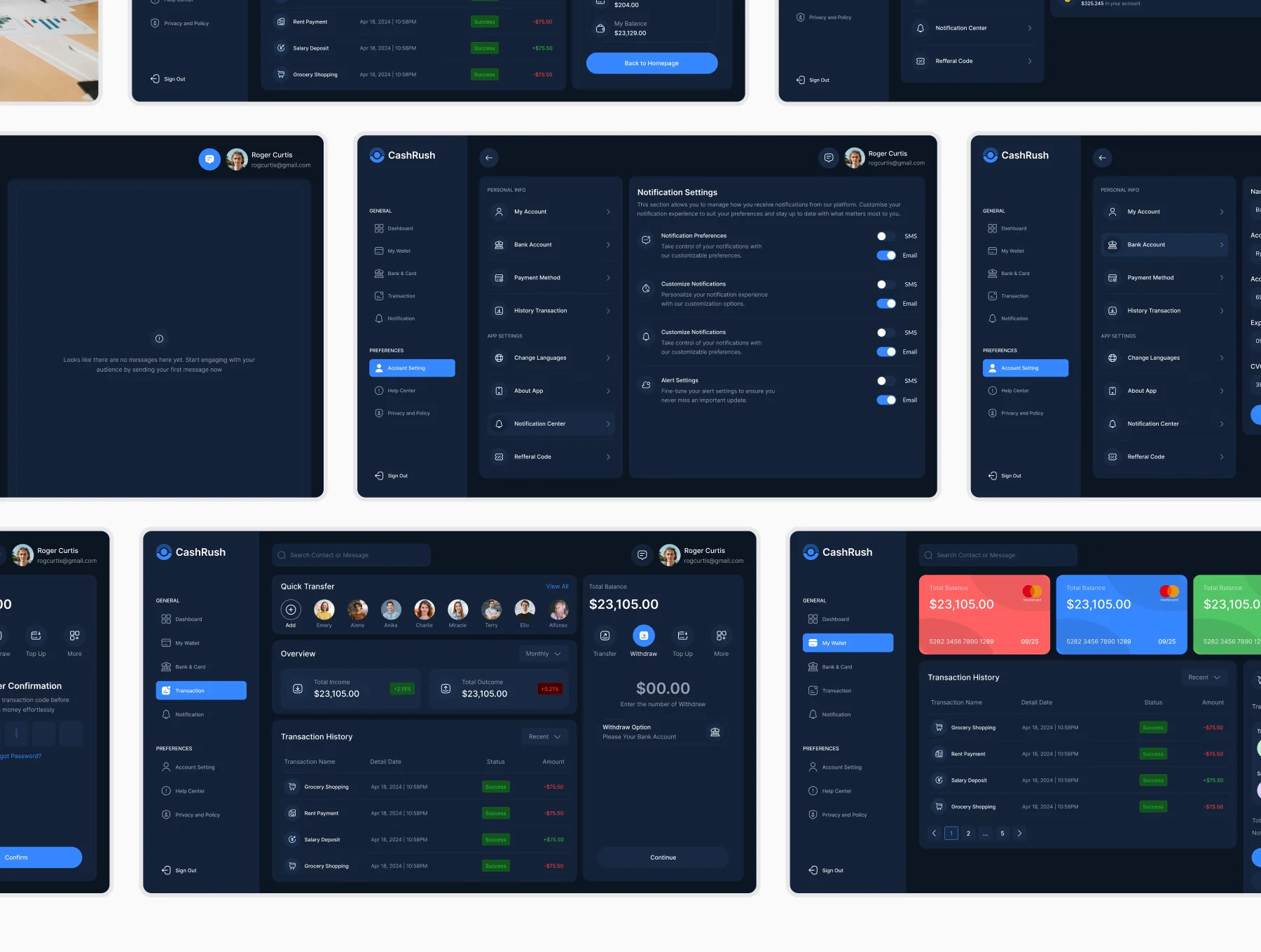 CashRush - Fintech Dashboard UI Kit 6