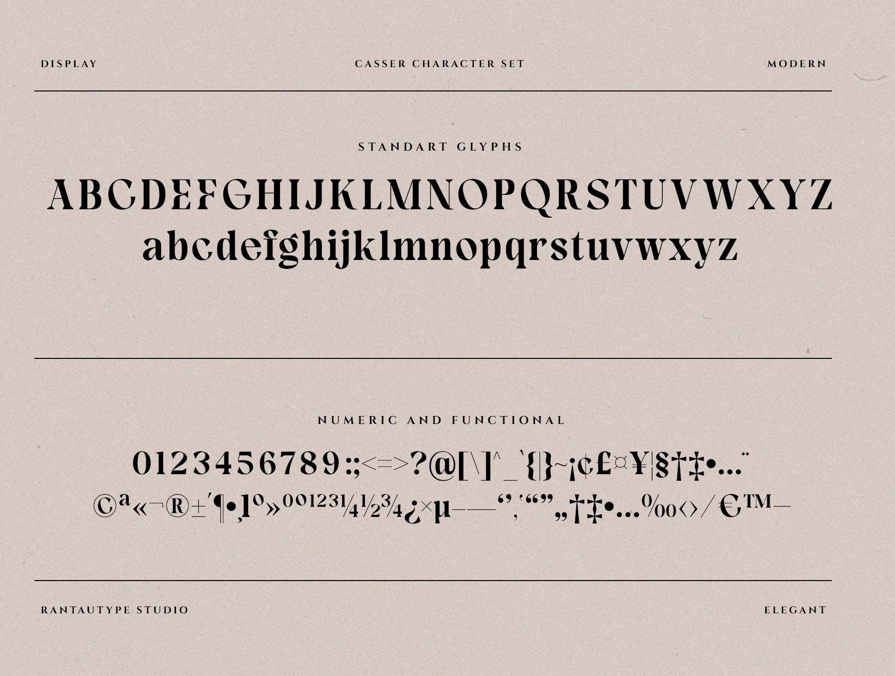 Casser Classy Serif Font 7