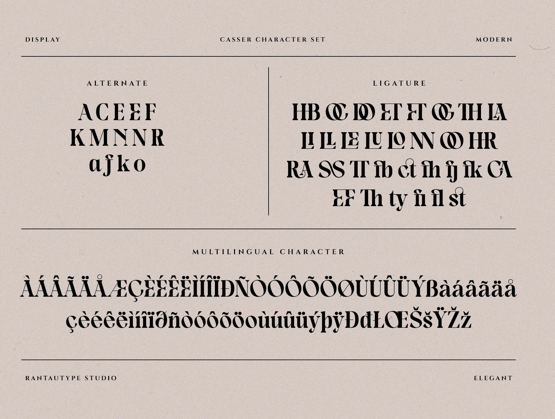 Casser Classy Serif Font 7