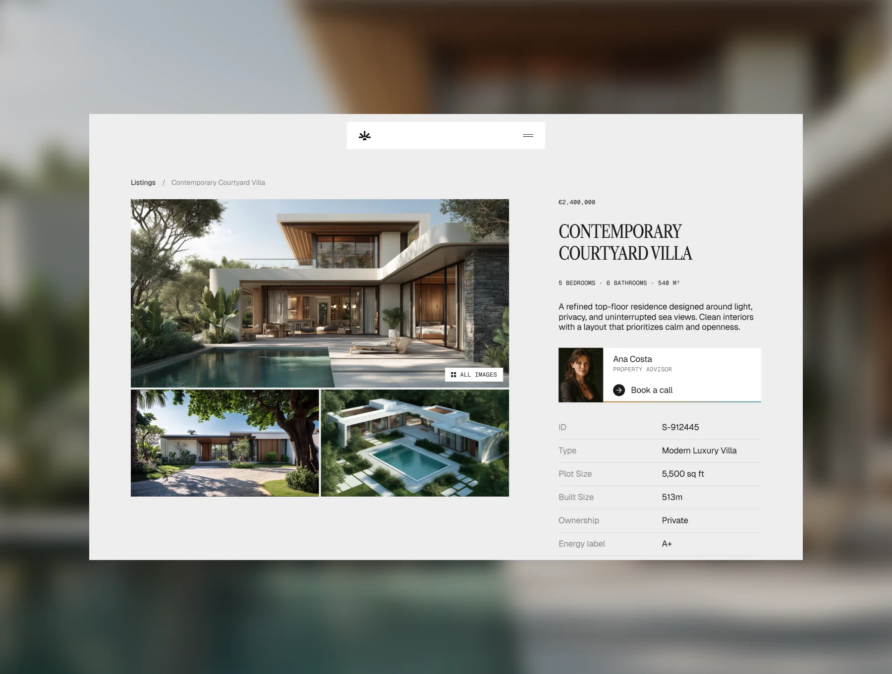 Castas - Premium real estate template 2