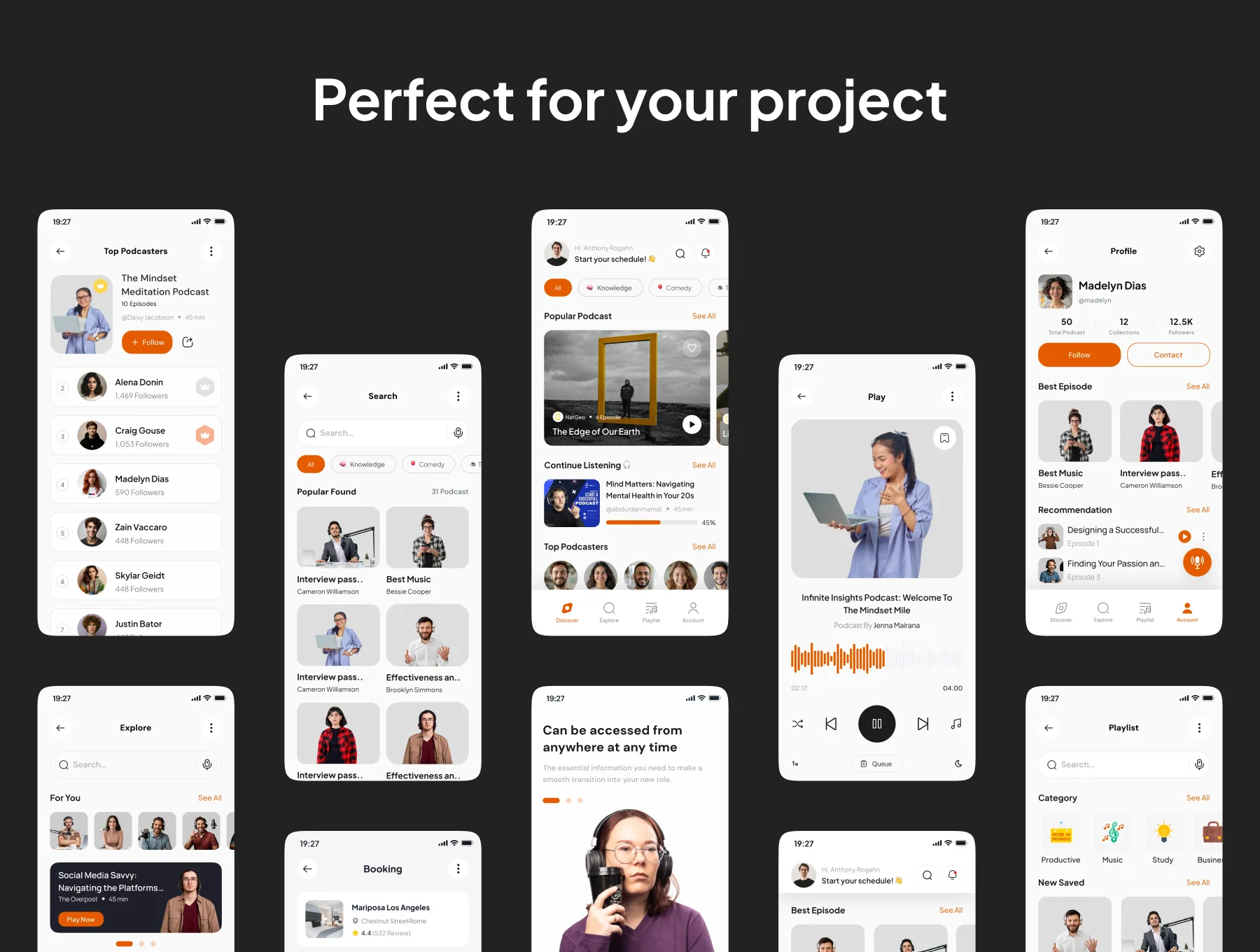 Castify - Podcast App IOS UI Kits 5