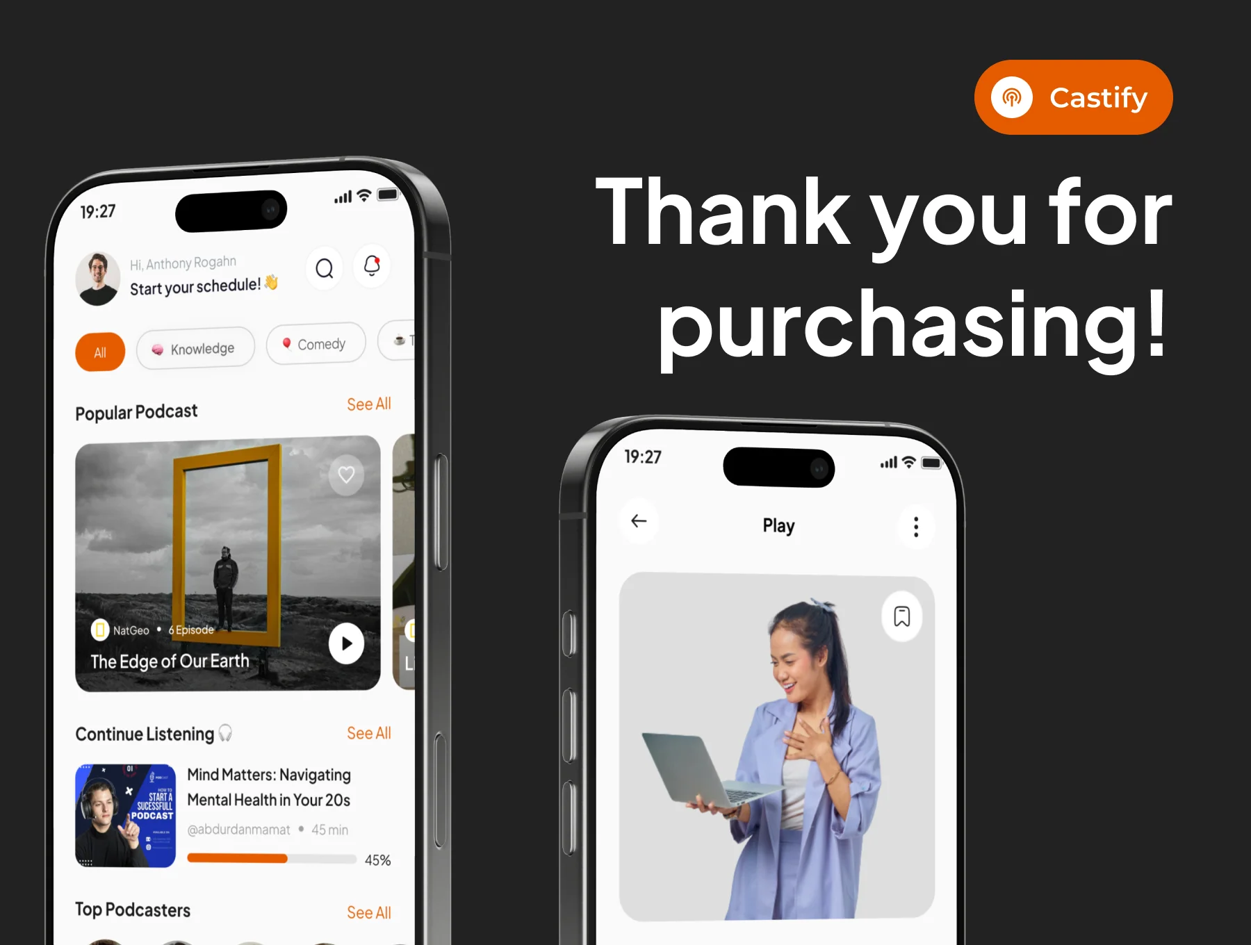 Castify - Podcast App IOS UI Kits 6