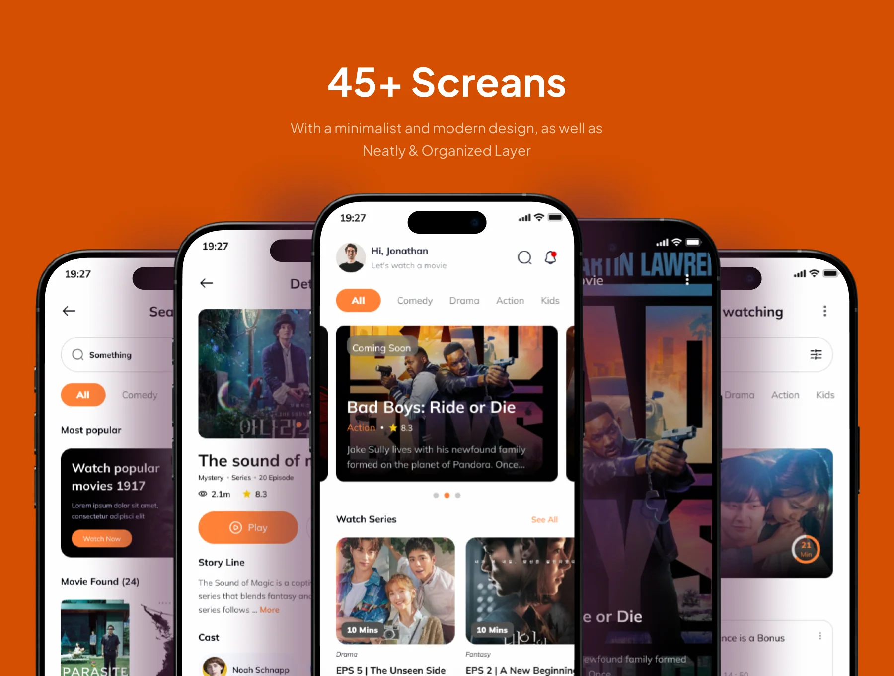 Castuvo - Streaming Movie Mobile App UI Kit 3