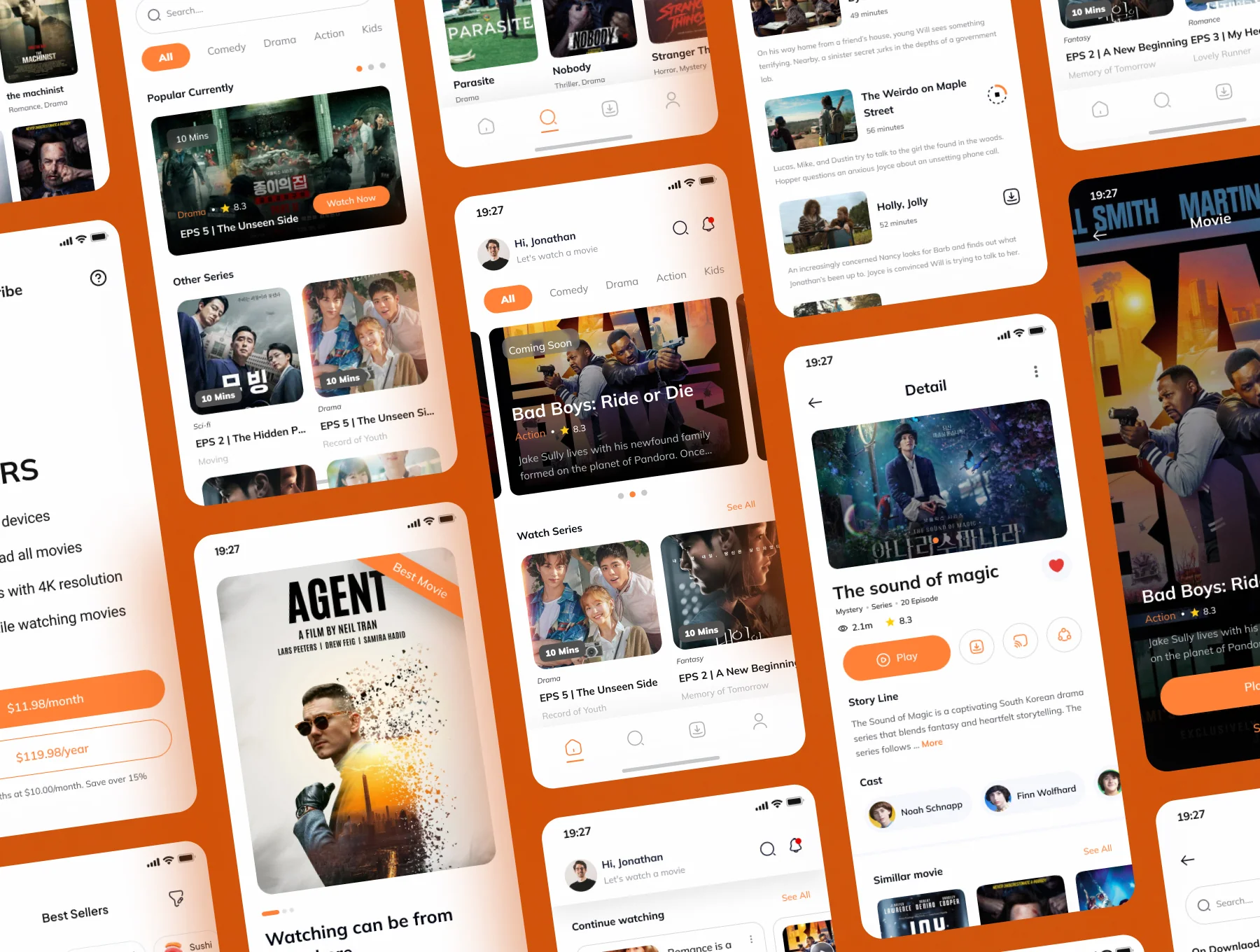 Castuvo - Streaming Movie Mobile App UI Kit 5