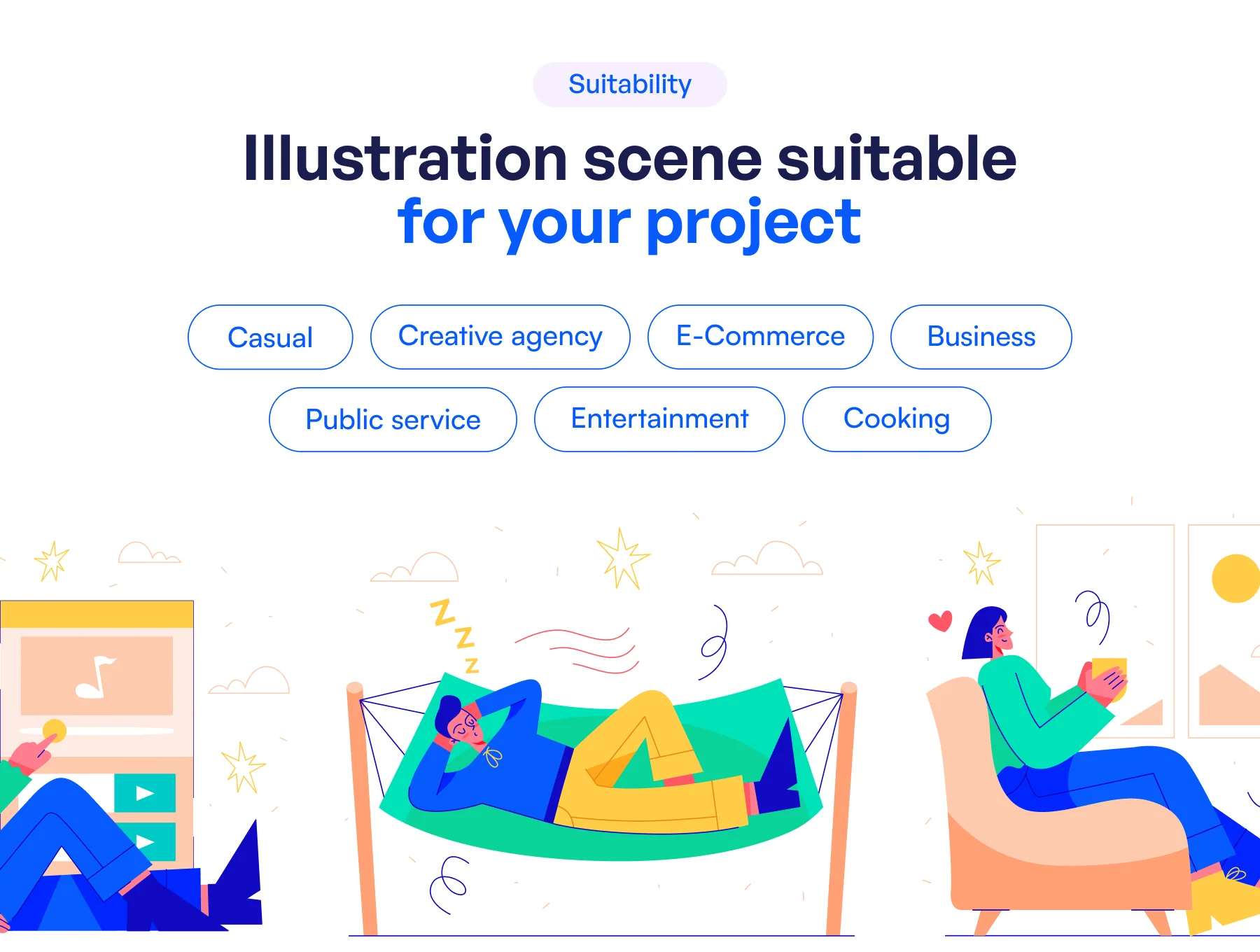 Casually - Casual & Daily Activities Illustration Set 4