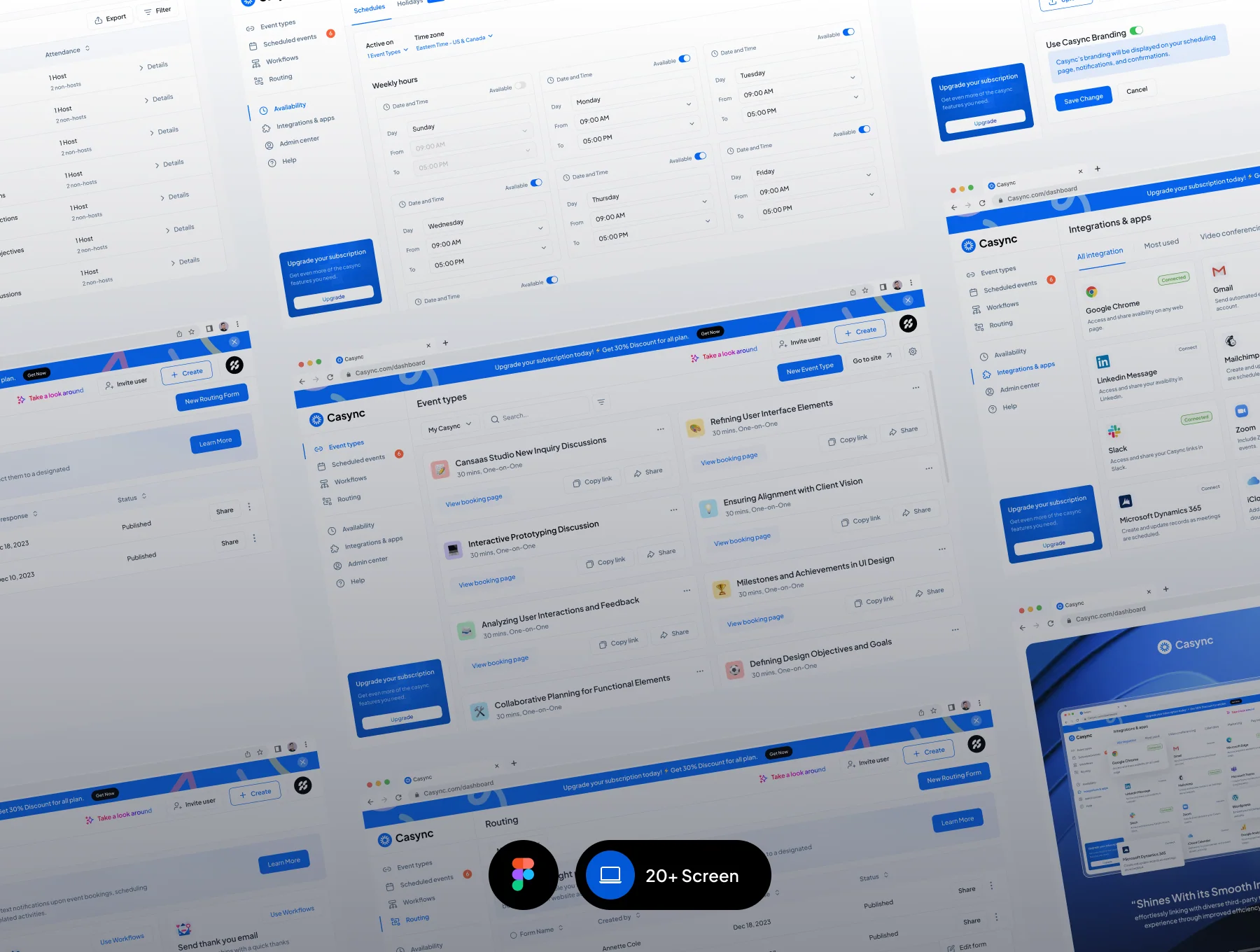 Casync - Scheduling Appointments Dashboard UI KIT 4
