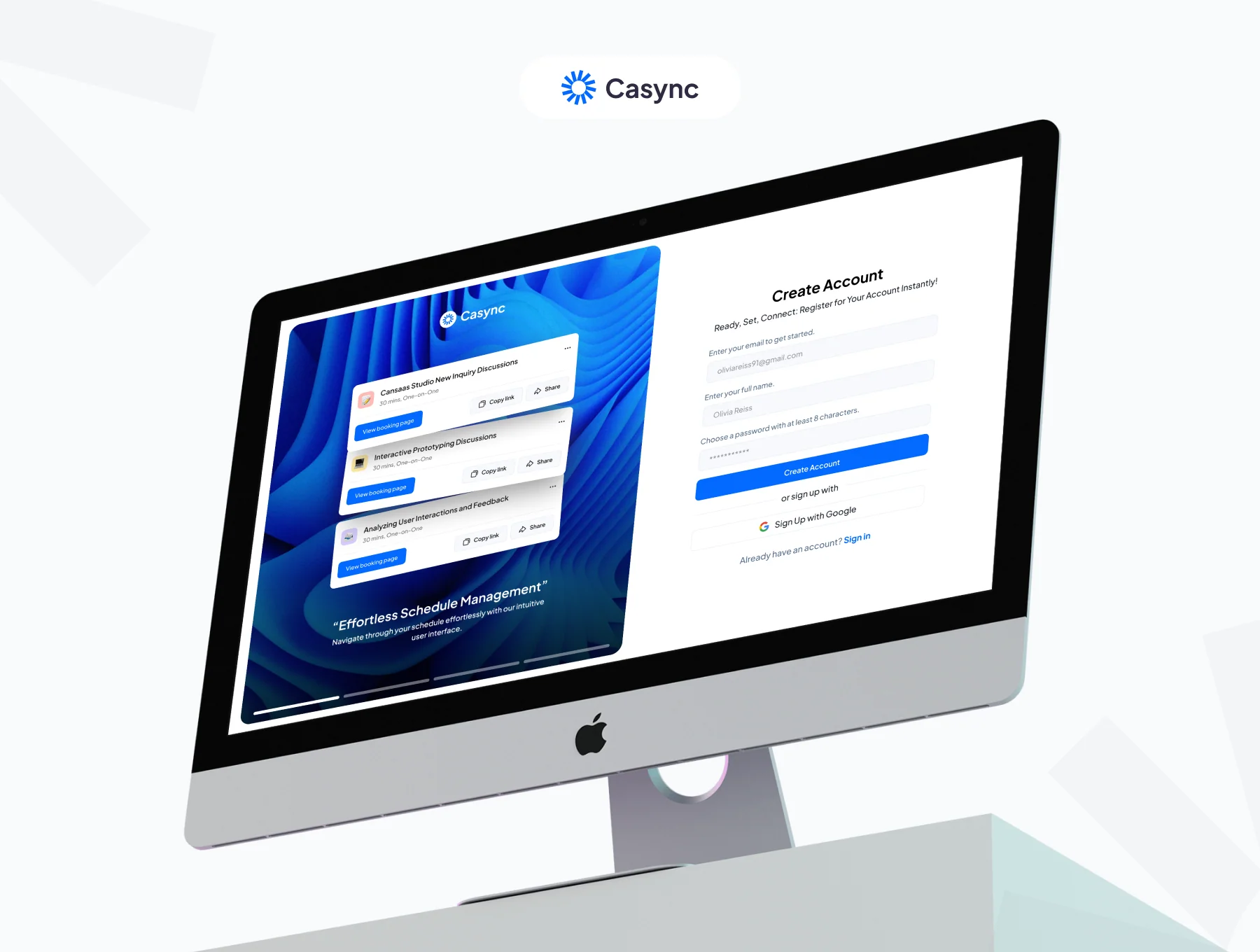 Casync - Scheduling Appointments Dashboard UI KIT 5