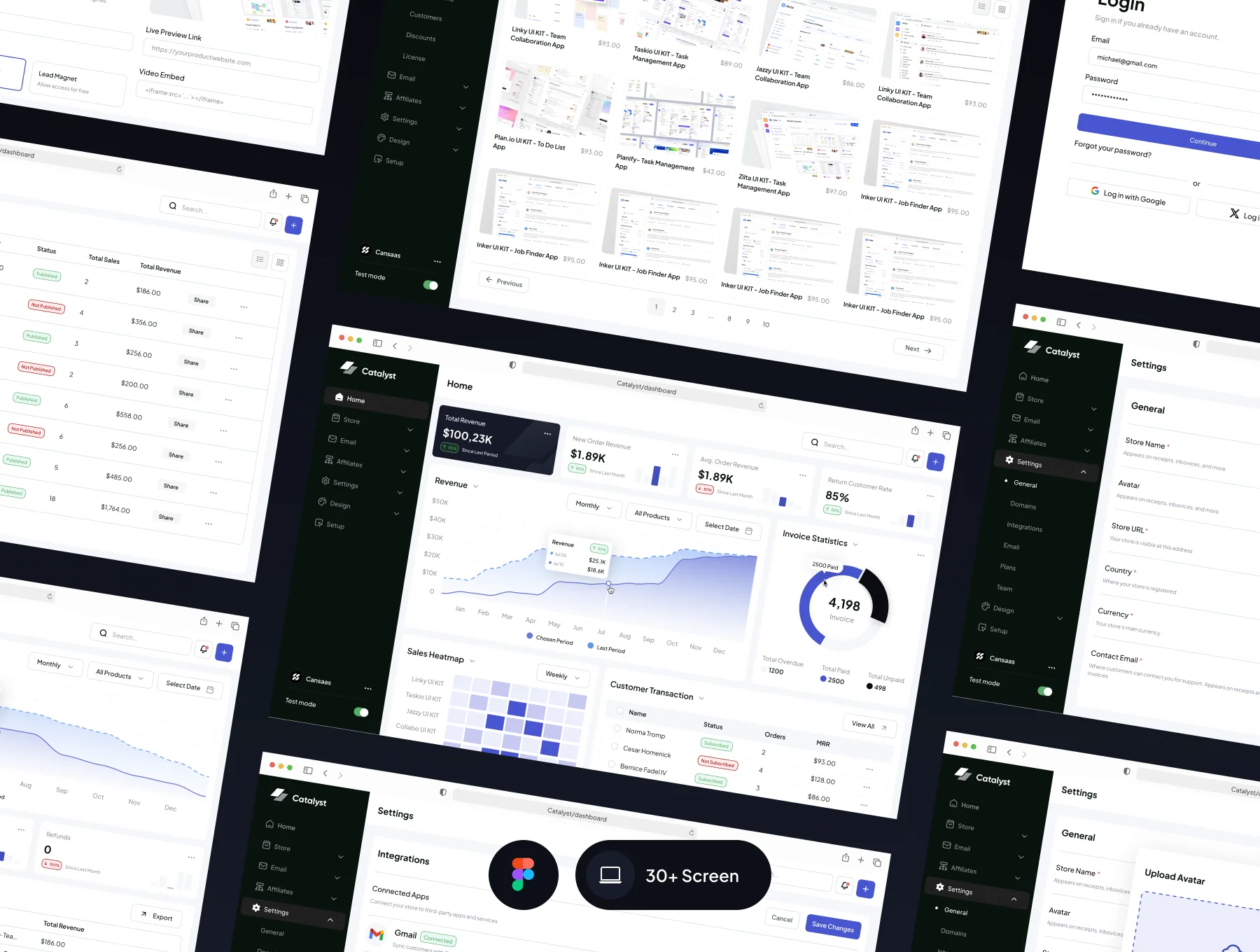 Catalyst - CRM Sales Dashboard App UI Kit 4