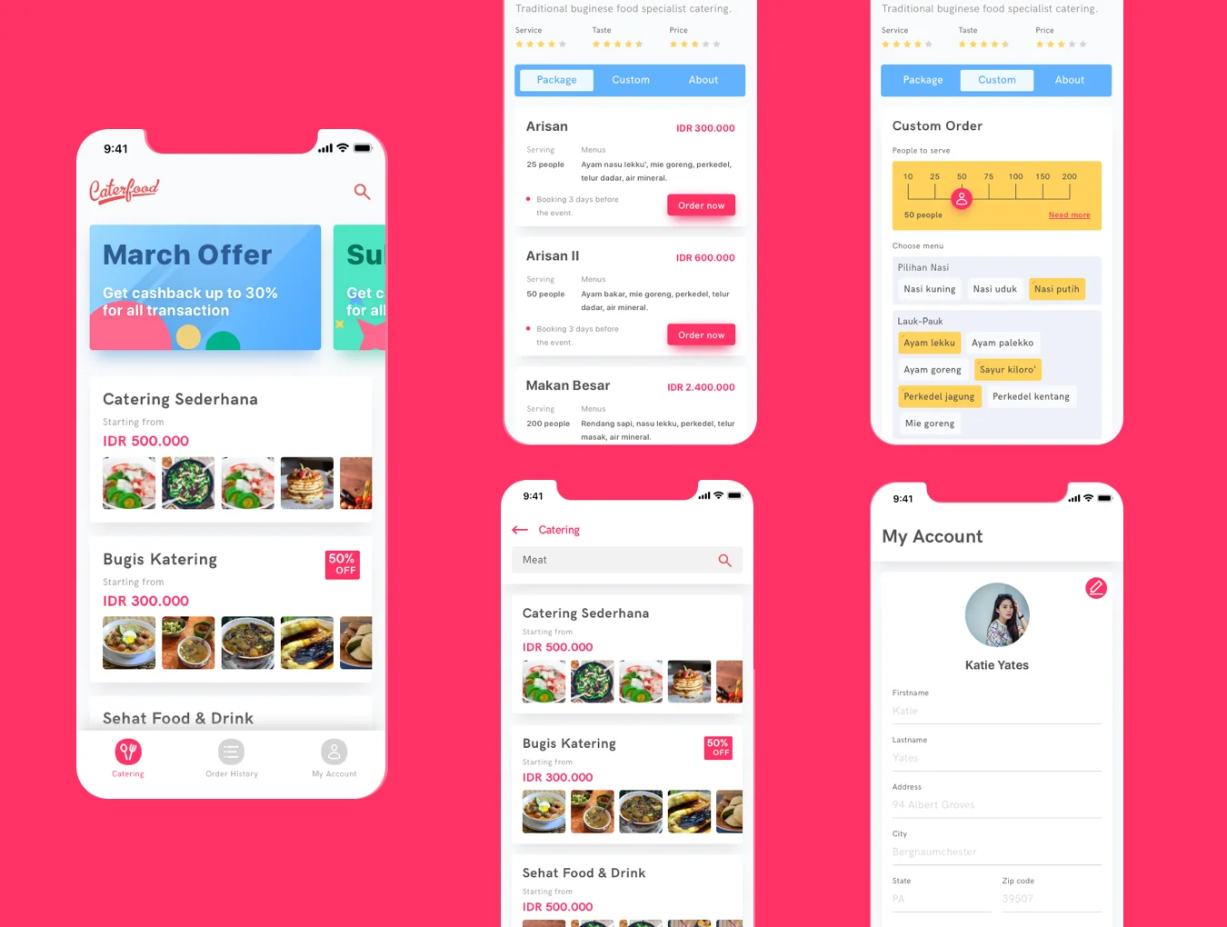 Caterfood UI Kit 2